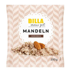 BILLA Mandeln Gerieben