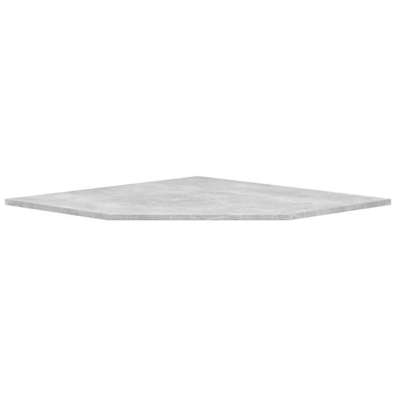 Eckplatte Multi-Stauraum Typ 49 Beton Optik B/H/T: ca. 101,1x1,5x78,8 cm