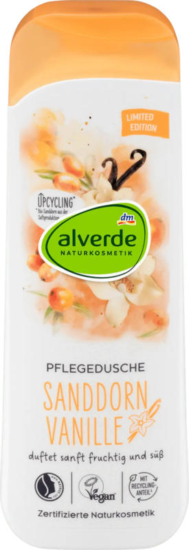 alverde NATURKOSMETIK Pflegedusche Sanddorn Vanille