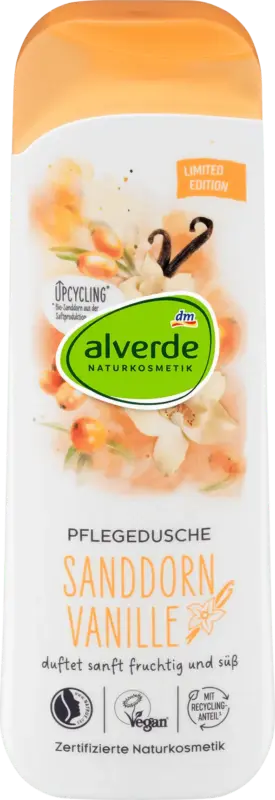 alverde NATURKOSMETIK Pflegedusche Sanddorn Vanille