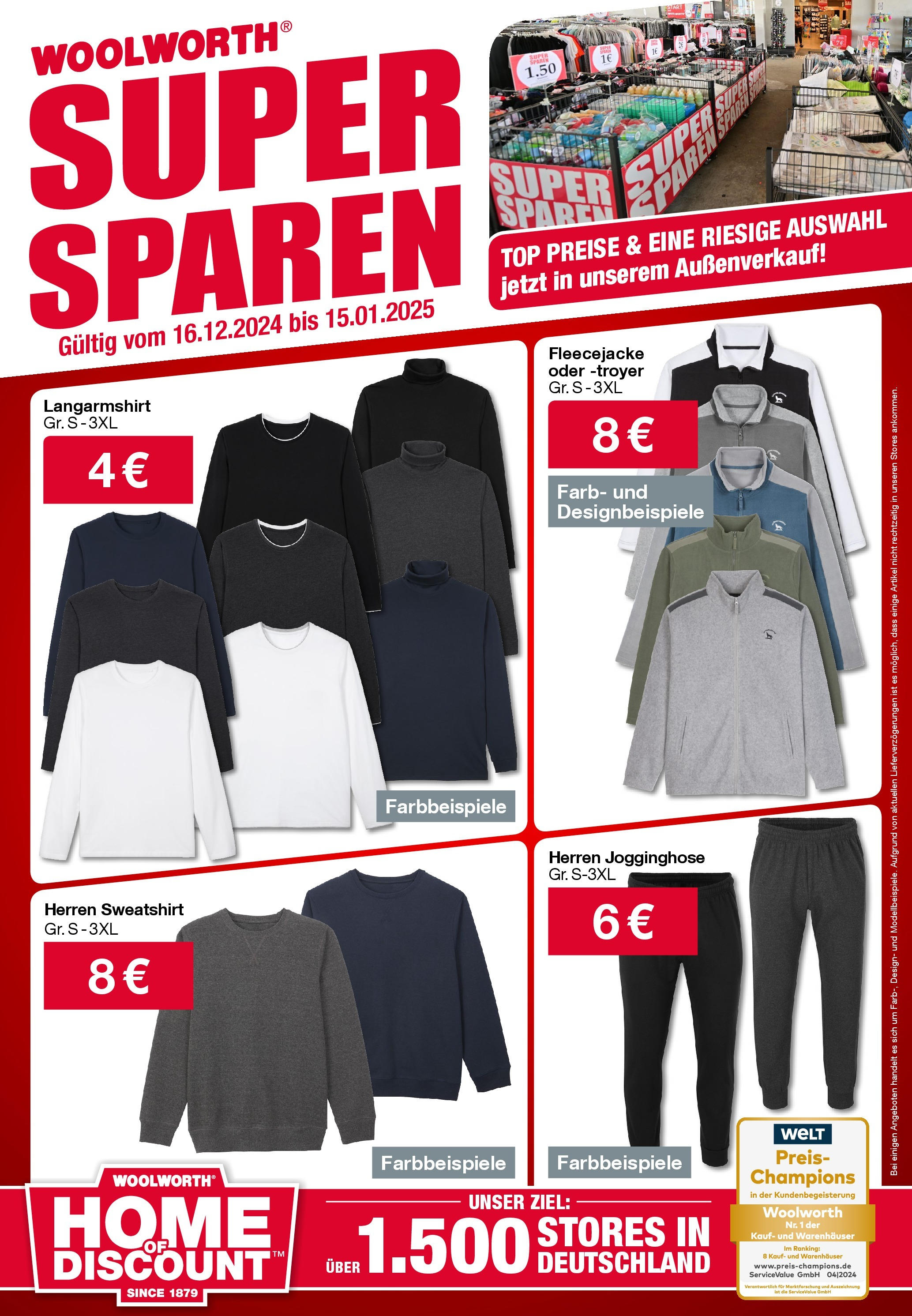 Woolworth - Frankfurt am Main, Leipziger Straße 88 (ab 12.12.2024) zum Blättern | Seite: 36 | Produkte: Top, Jogginghose, Sweatshirt, Langarmshirt