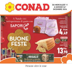 Anteprima del volantino Conad - Buone feste valido a partire dal 10.12.2024