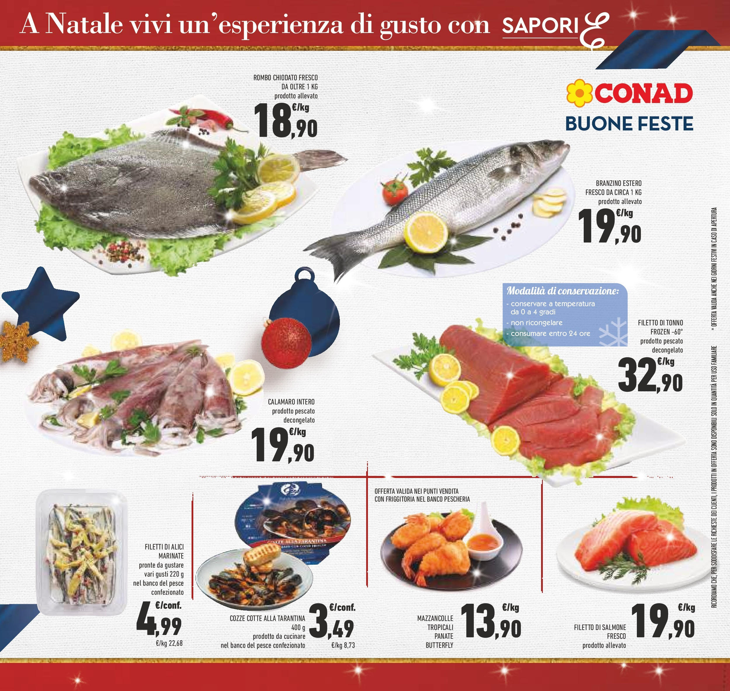 Prossimo volantino Conad dal 10/12/2024 > Anteprima | Pagina: 7 | Prodotti: Pesce, Cozze, Mazzancolle, Alici