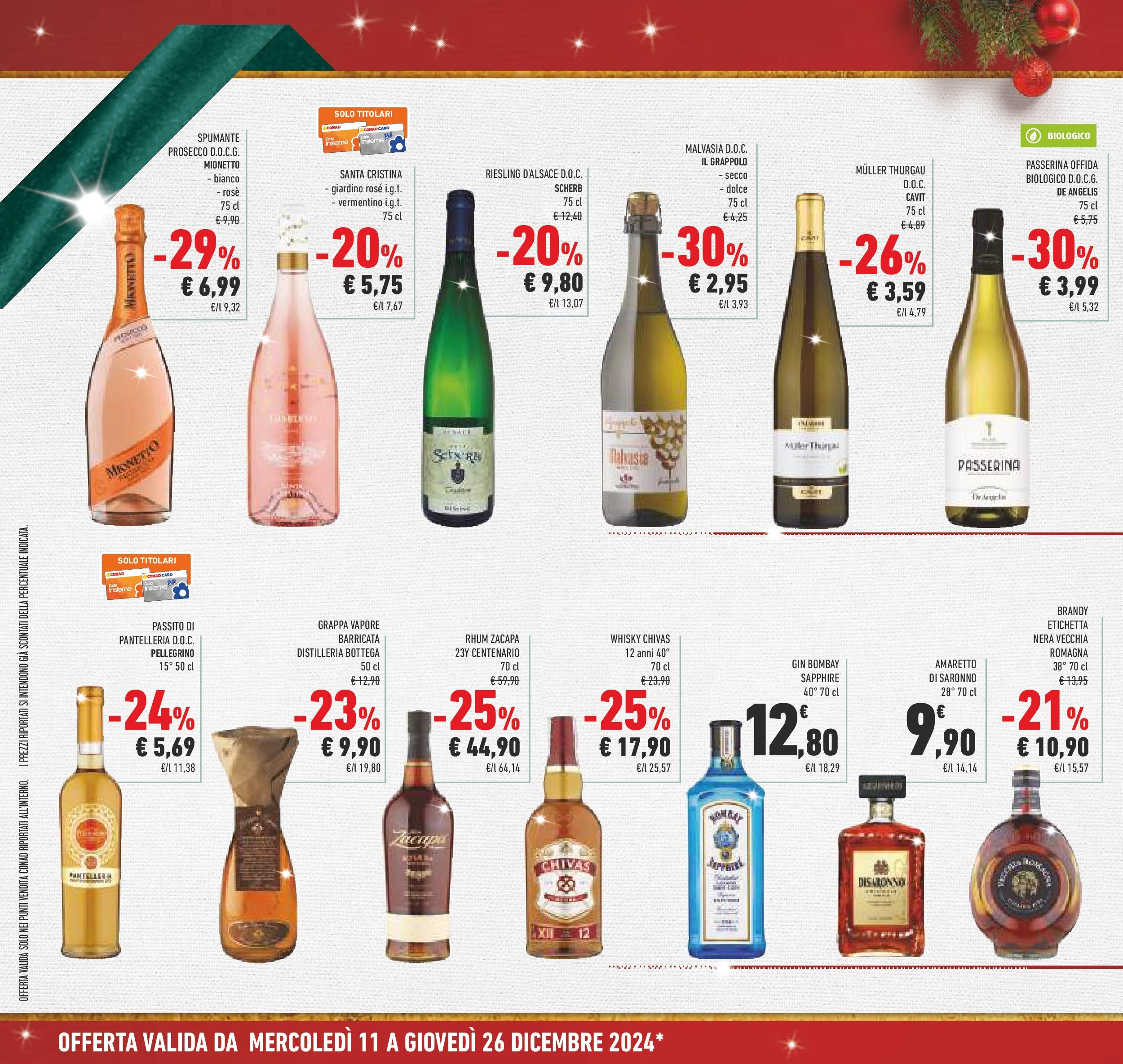 Prossimo volantino Conad dal 10/12/2024 > Anteprima | Pagina: 22 | Prodotti: Gin, Prosecco, Grappa, Brandy