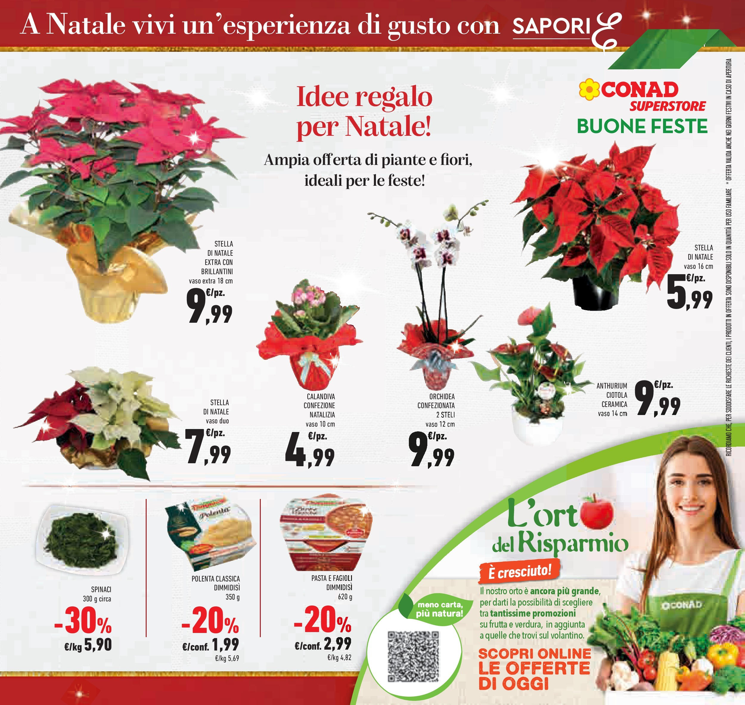 Prossimo volantino Conad dal 10/12/2024 > Anteprima | Pagina: 13 | Prodotti: Fagioli, Pasta, Spinaci, Vaso