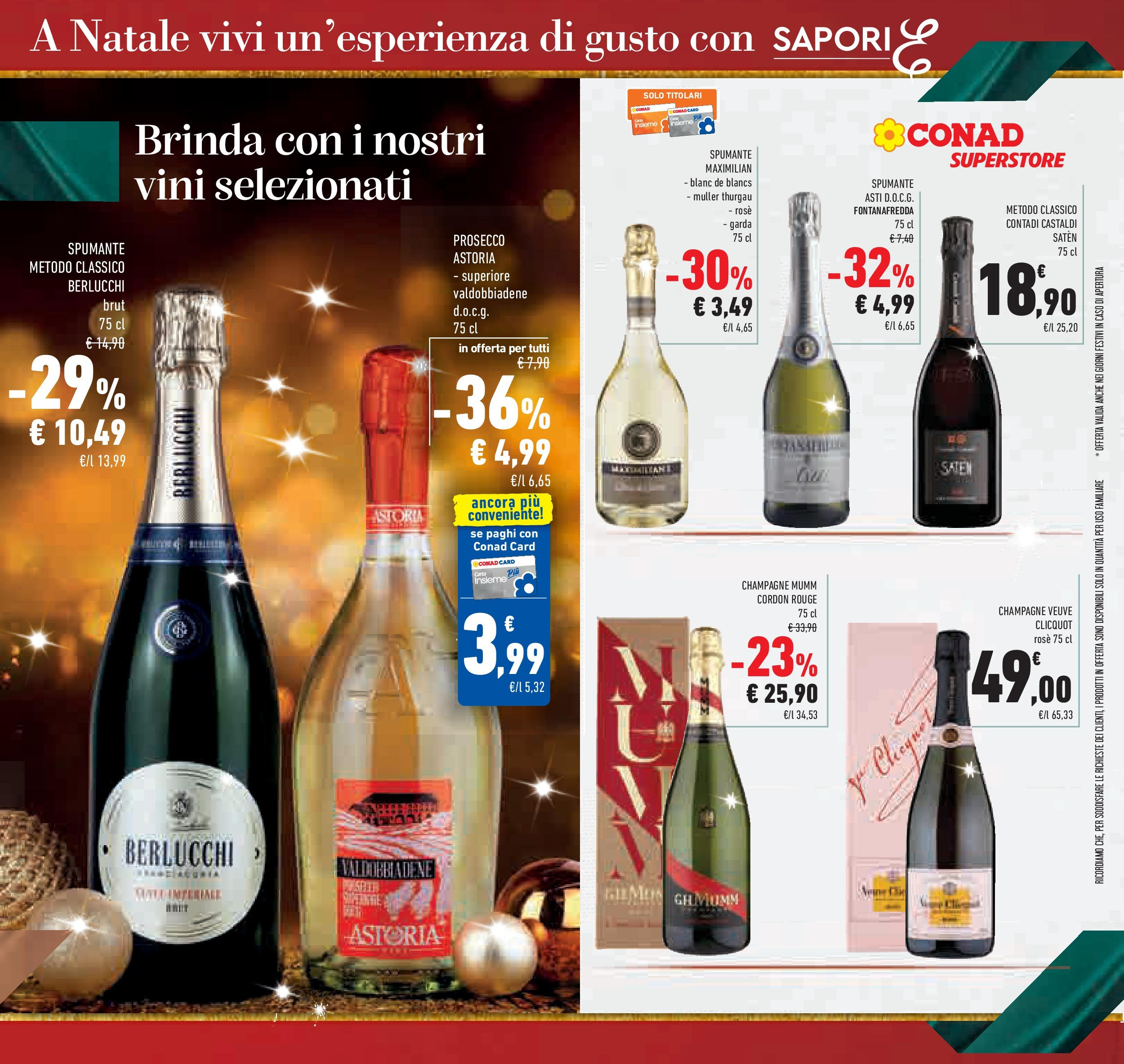 Prossimo volantino Conad dal 10/12/2024 > Anteprima | Pagina: 21 | Prodotti: Prosecco, Spumante, Champagne