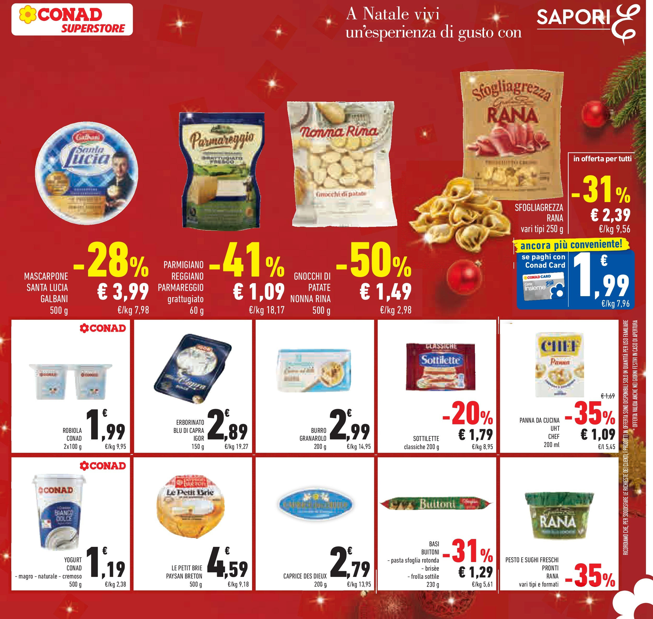 Prossimo volantino Conad dal 10/12/2024 > Anteprima | Pagina: 25 | Prodotti: Yogurt, Pasta sfoglia, Panna, Mascarpone