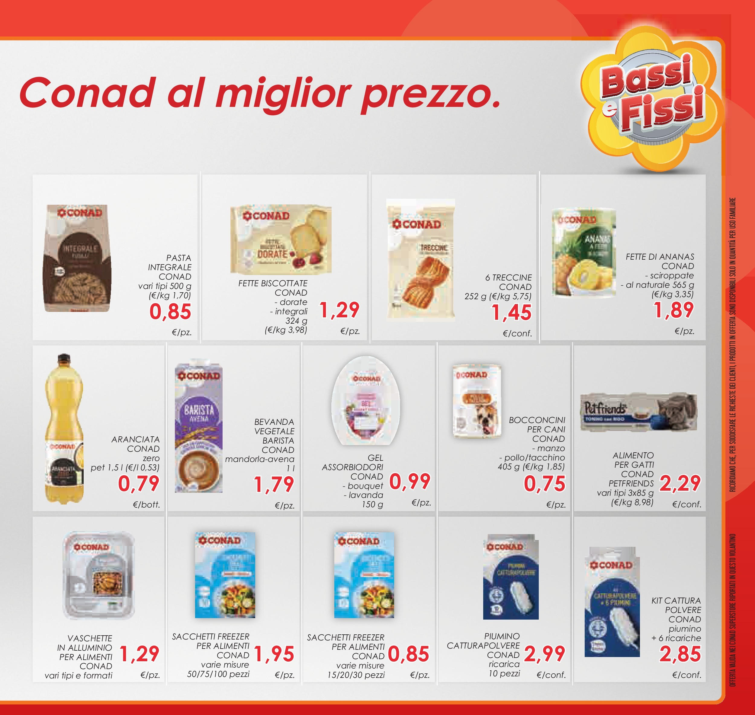 Prossimo volantino Conad dal 10/12/2024 > Anteprima | Pagina: 39 | Prodotti: Pasta, Freezer, Fette biscottate, Vaschette