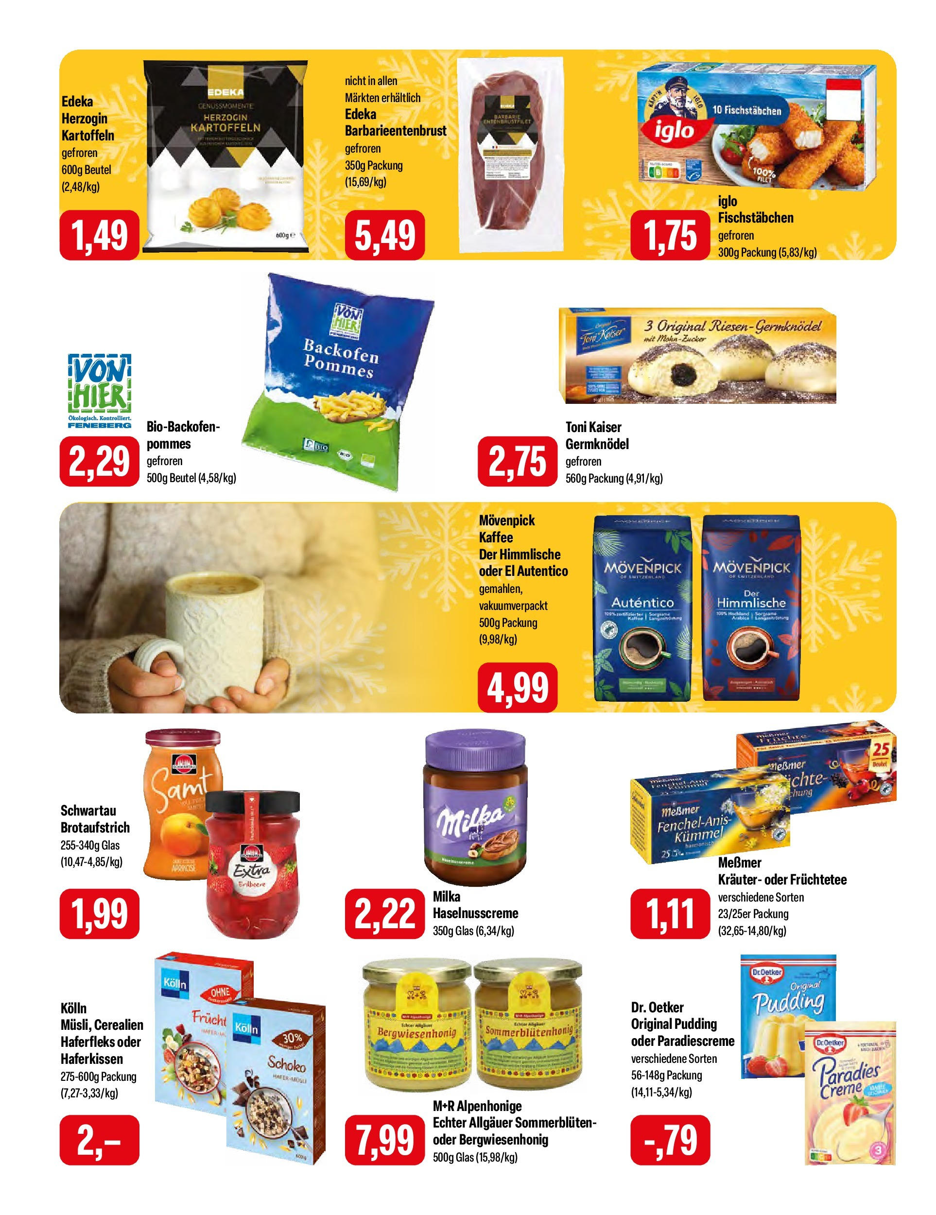 Feneberg Angebote (ab 12.12.2024) zum Blättern | Seite: 8 | Produkte: Kolln, Pommes, Milka, Pudding