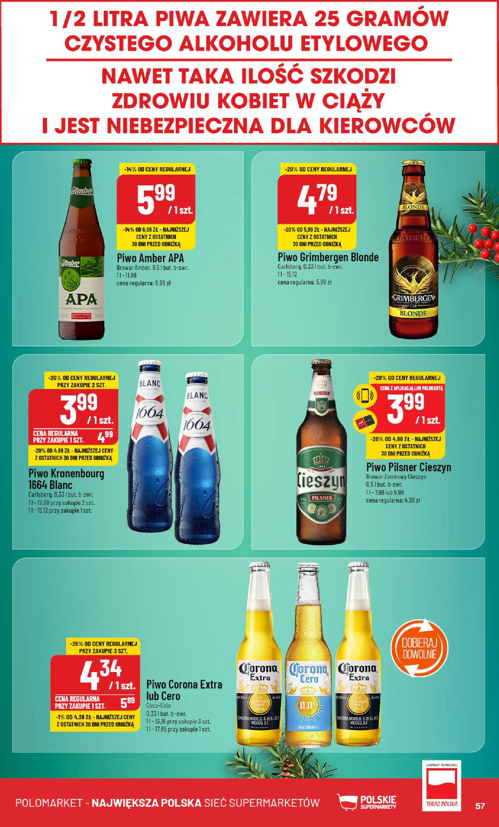 POLOmarket gazetka od 11.12.2024 | Boże Narodzenie 🎄🎁 | Strona: 57 | Produkty: Piwo grimbergen, Piwo