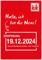 KiK KiK: Neueröffnung in Gaggenau - bis 17.12.2024