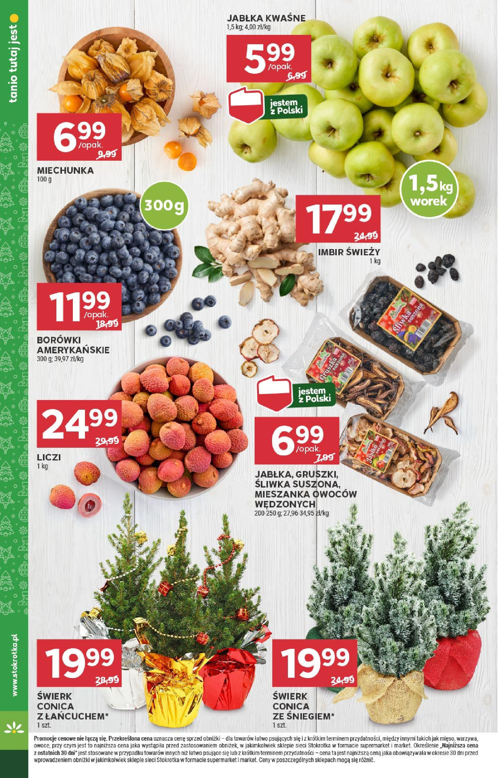 Stokrotka - Stokrotka SUPERMARKET gazetka do 14.12.2024 11.12.2024 - Promocje online | Strona: 8 | Produkty: Imbir, Stokrotka, Miechunka, Jabłka