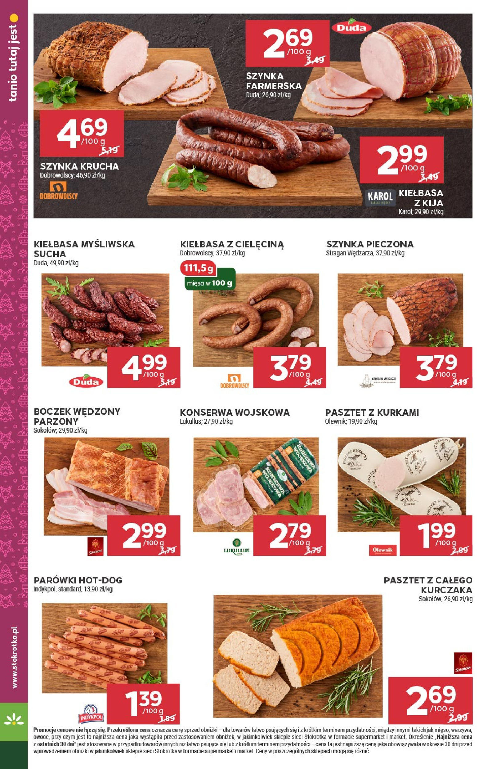 Stokrotka - Stokrotka SUPERMARKET gazetka do 14.12.2024 11.12.2024 - Promocje online | Strona: 10 | Produkty: Kiełbasa, Myśliwska, Parówki, Boczek