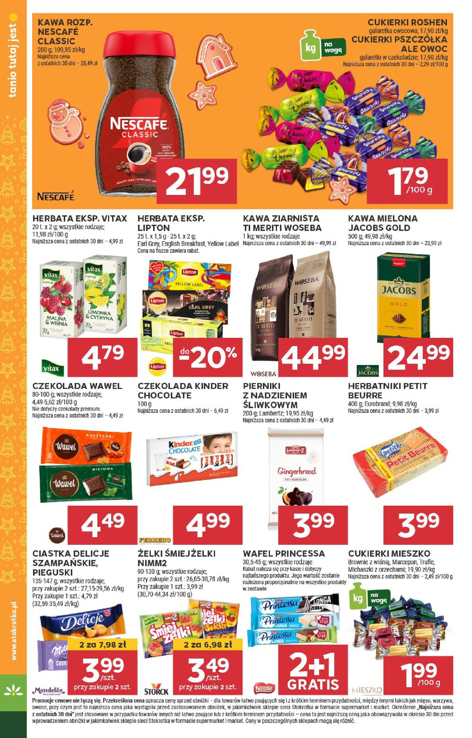 Stokrotka - Stokrotka SUPERMARKET gazetka do 14.12.2024 11.12.2024 - Promocje online | Strona: 16 | Produkty: Pierniki, Cukierki roshen, Herbatniki, Kawa