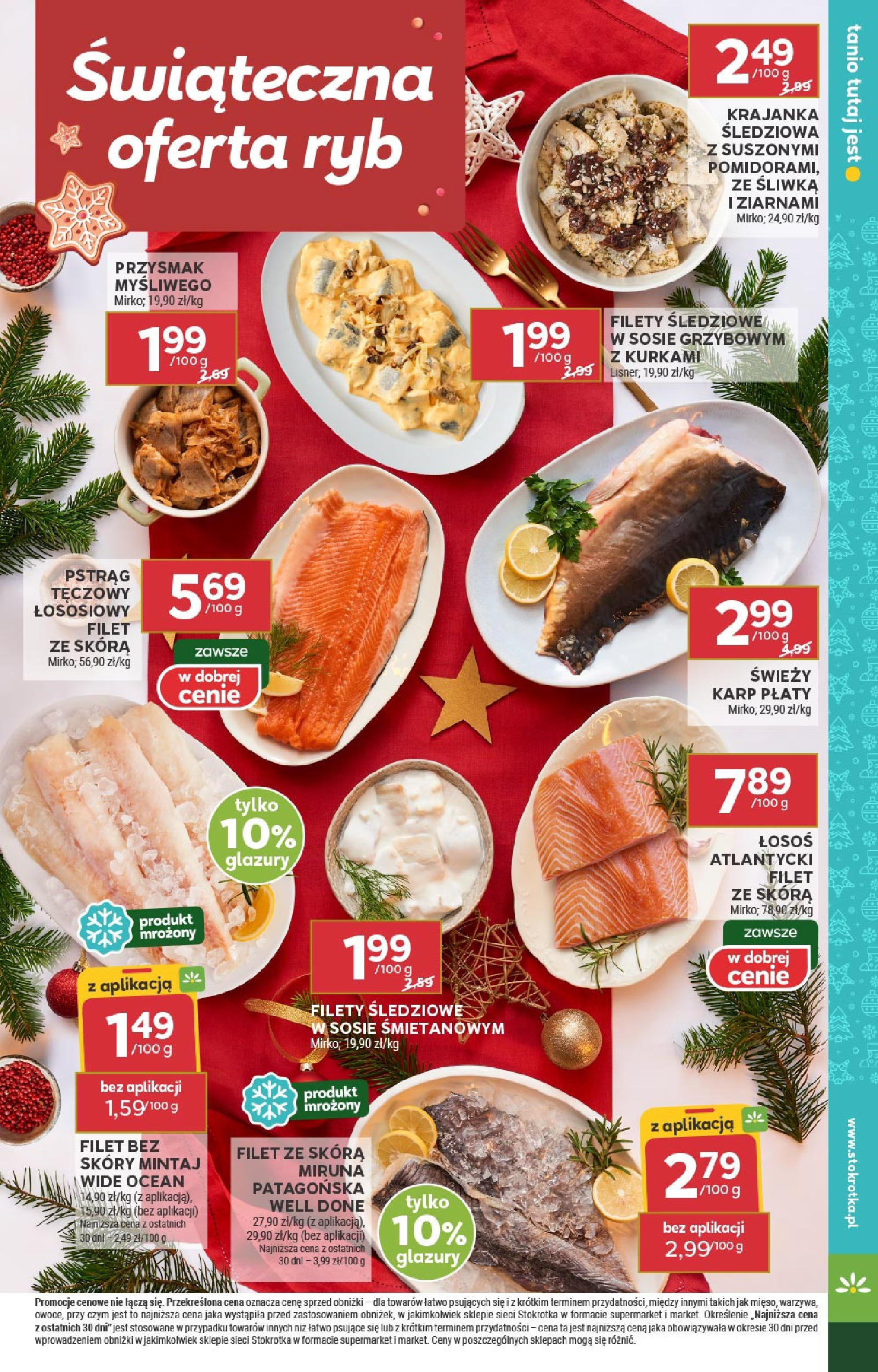 Stokrotka - Stokrotka SUPERMARKET gazetka do 14.12.2024 11.12.2024 - Promocje online | Strona: 25 | Produkty: Miruna, Pstrąg, Mintaj, Łosoś