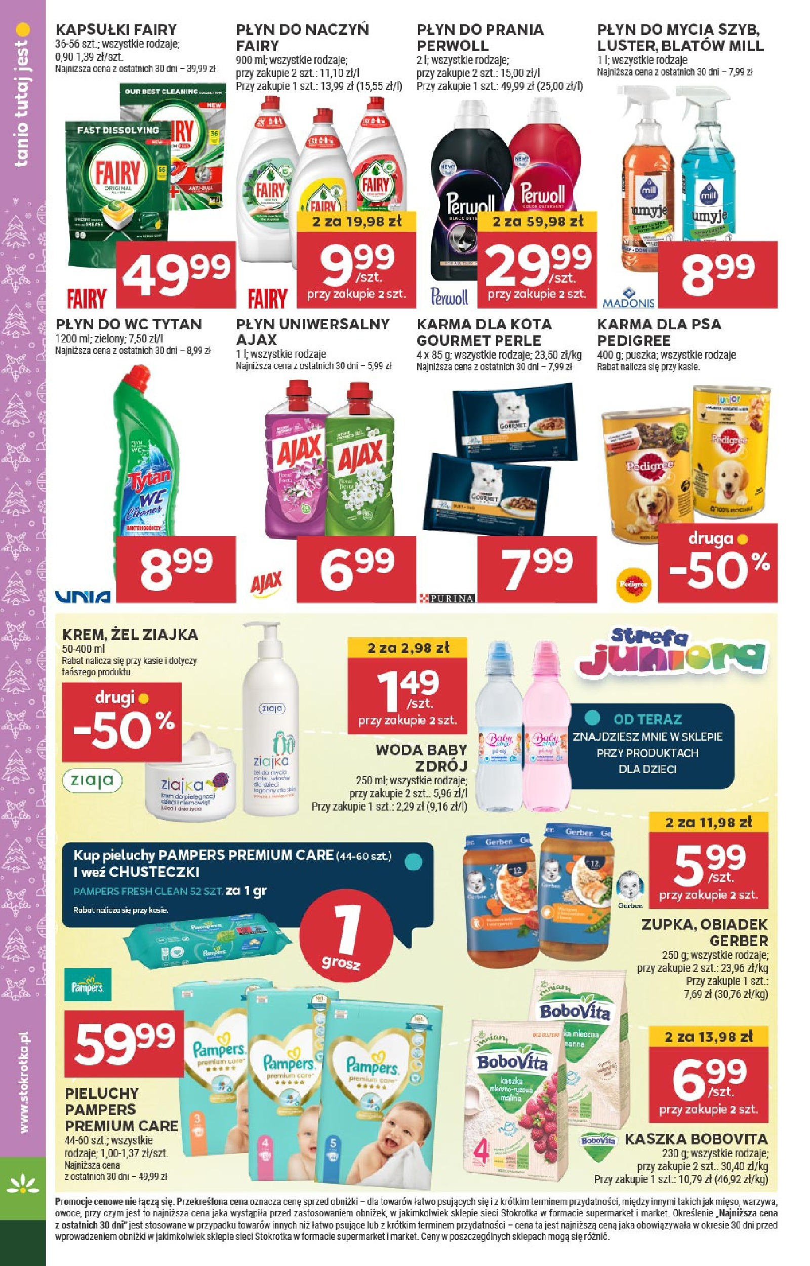 Stokrotka - Stokrotka SUPERMARKET gazetka do 14.12.2024 11.12.2024 - Promocje online | Strona: 30 | Produkty: Stokrotka, Kapsułki fairy, Fairy, Woda