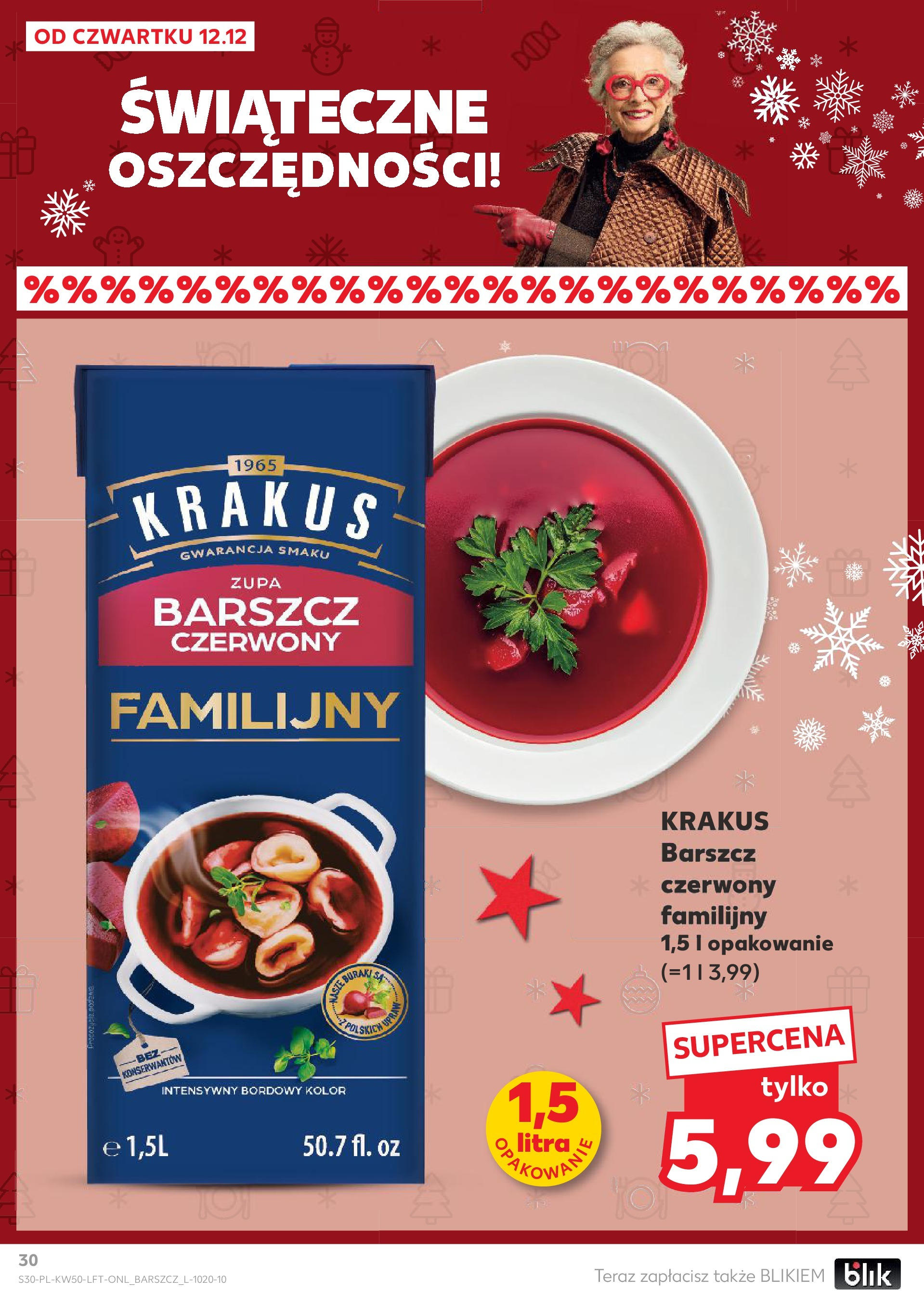 Kaufland - Kaufland gazetka do 18.12.2024 od 11.12.2024 - od jutra PDF | Strona: 30 | Produkty: Barszcz, Buraki, Zupa