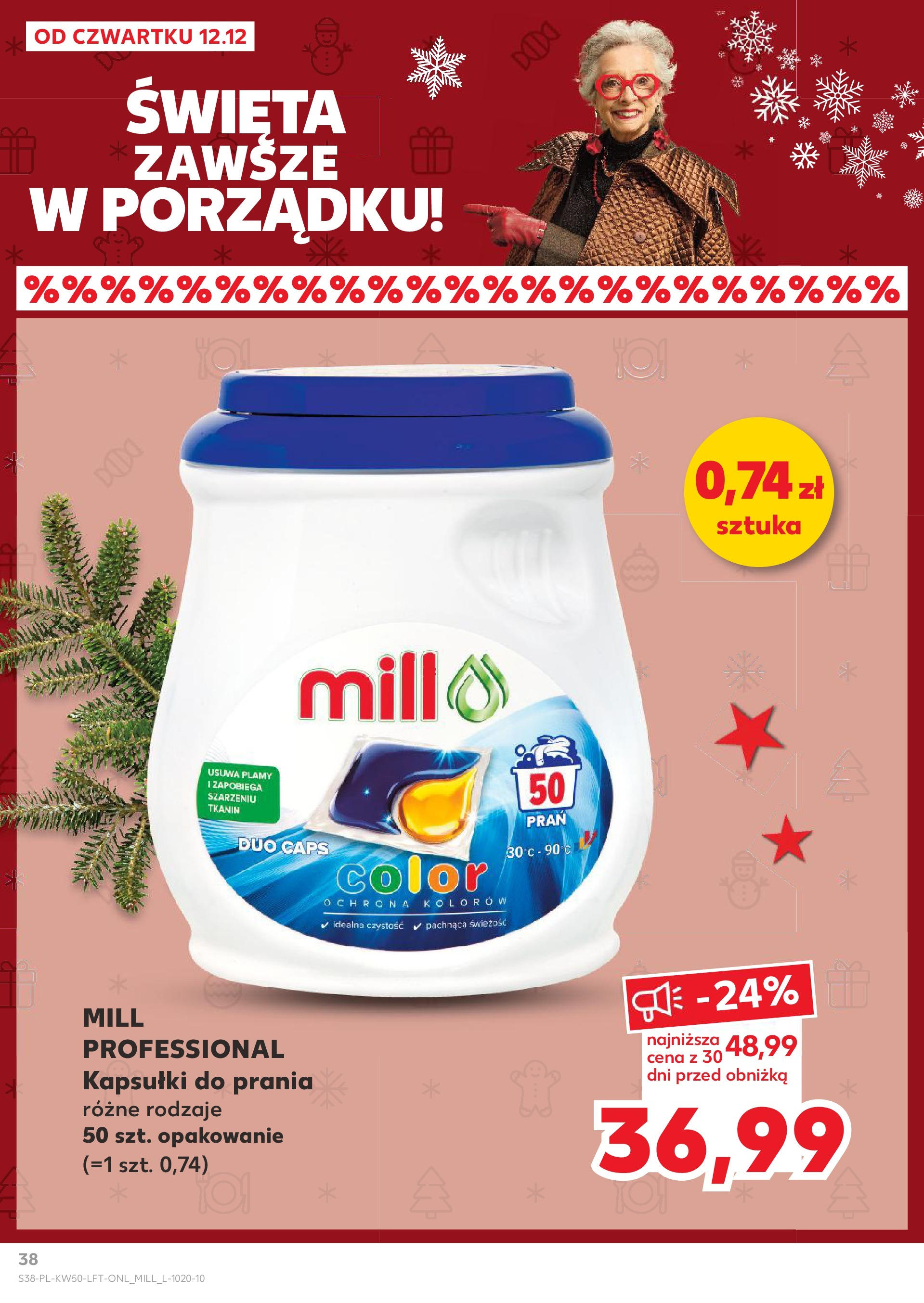 Kaufland - Kaufland gazetka do 18.12.2024 od 11.12.2024 - od jutra PDF | Strona: 38 | Produkty: Kapsułki do prania