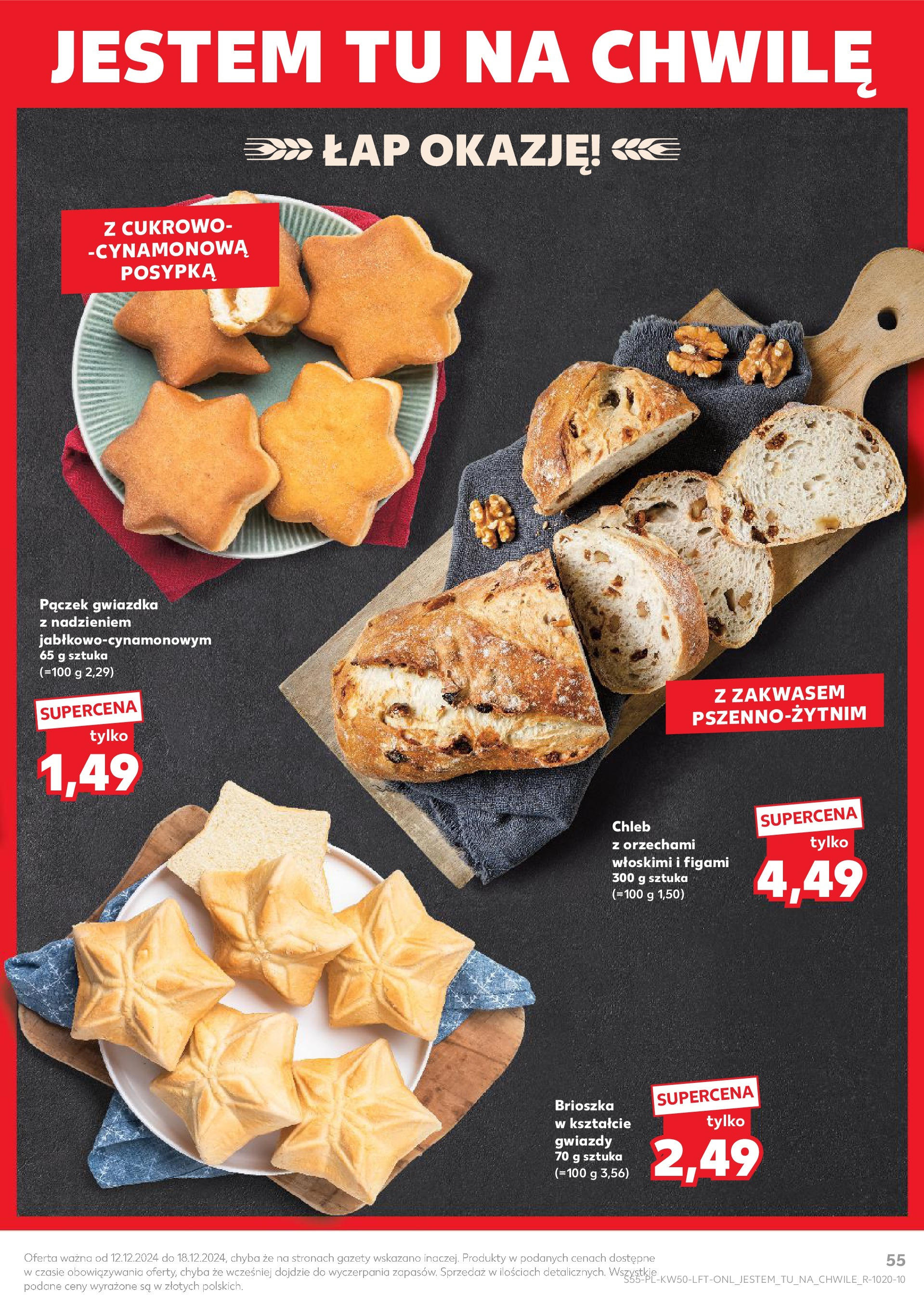 Kaufland - Kaufland gazetka do 18.12.2024 od 11.12.2024 - od jutra PDF | Strona: 55 | Produkty: Chleb