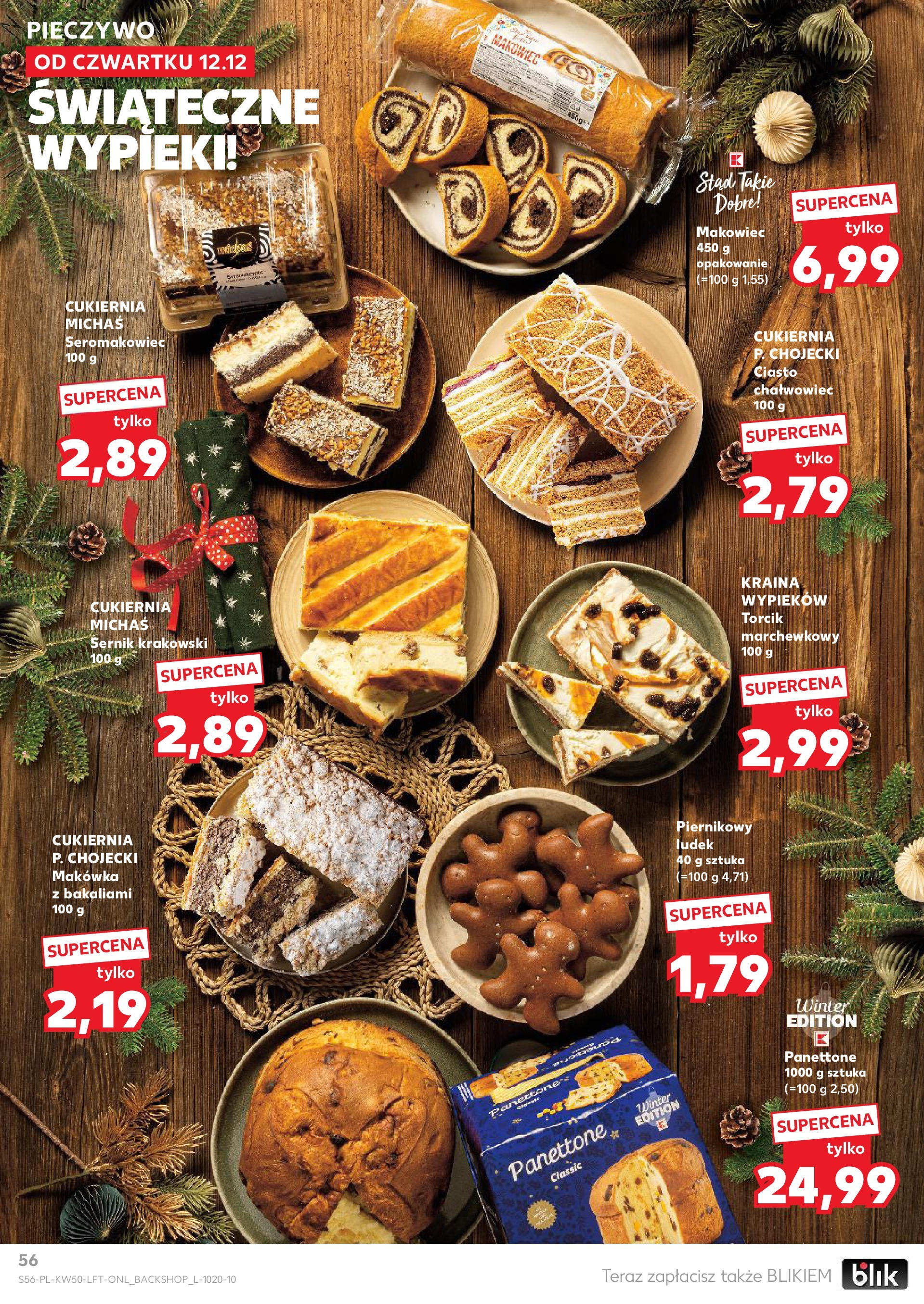 Kaufland - Kaufland gazetka do 18.12.2024 od 11.12.2024 - od jutra PDF | Strona: 56 | Produkty: Pieczywo, Ciasto