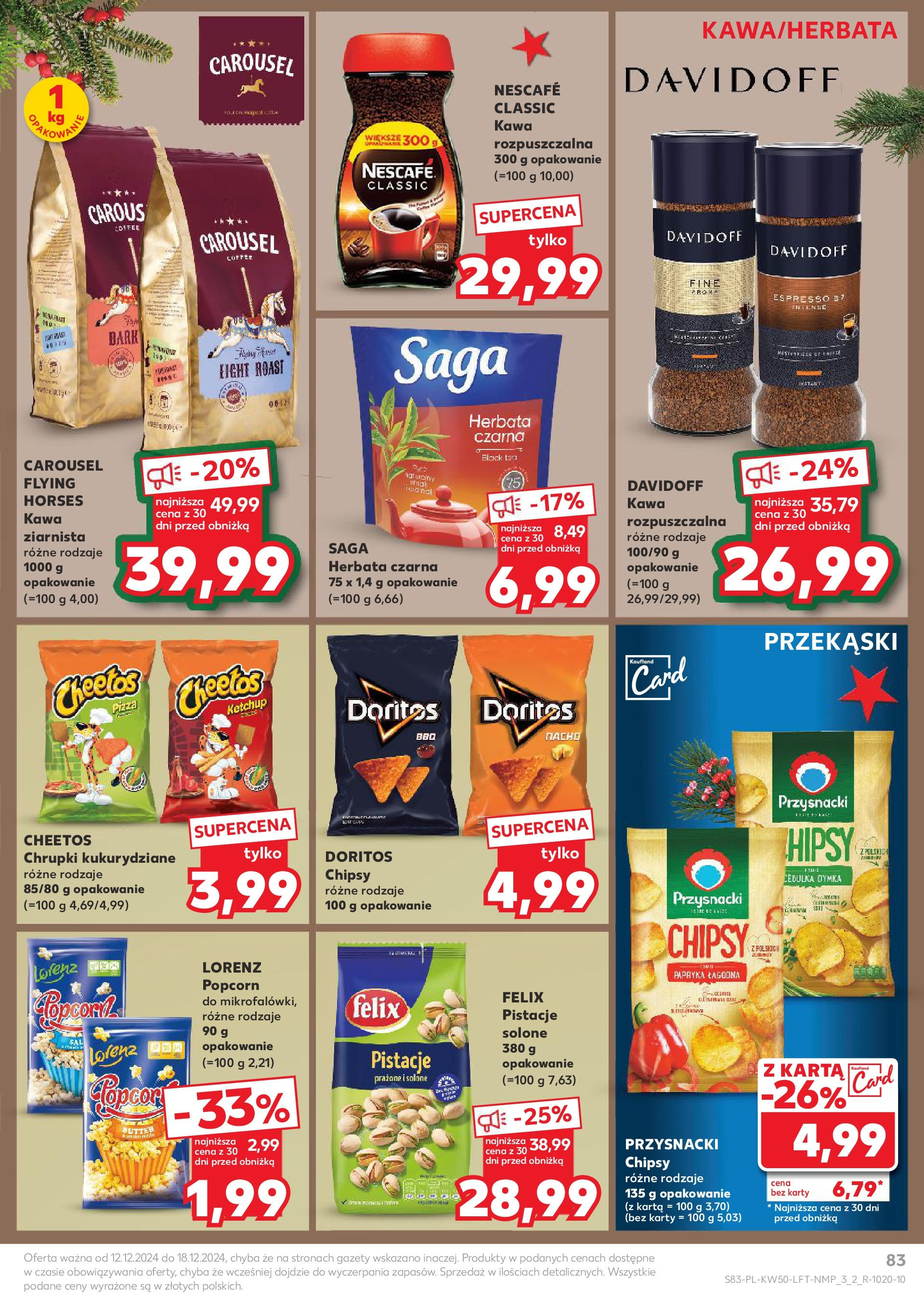 Kaufland - Kaufland gazetka do 18.12.2024 od 11.12.2024 - od jutra PDF | Strona: 83 | Produkty: Ketchup, Chrupki, Papryka, Herbata