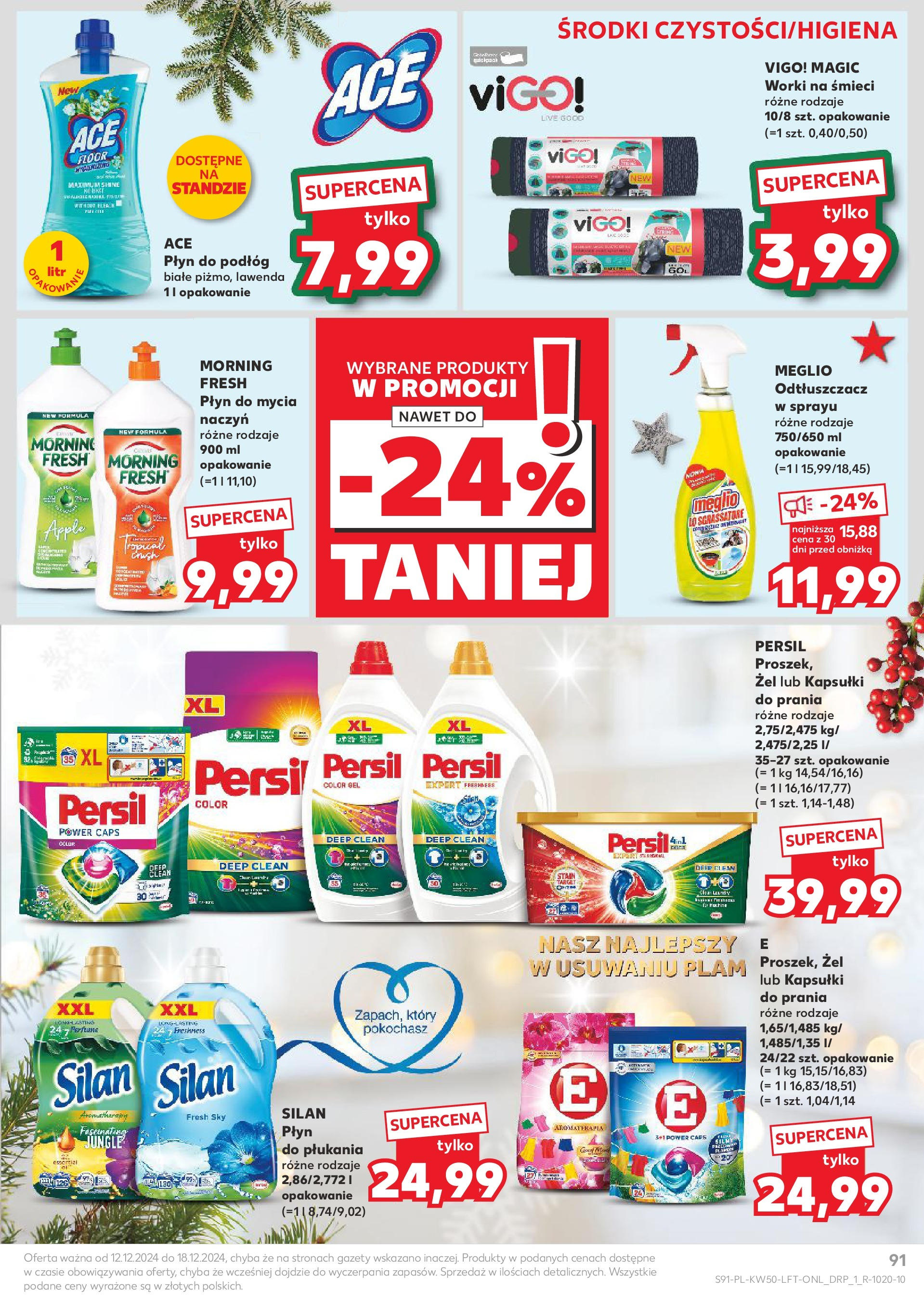 Kaufland - Kaufland gazetka do 18.12.2024 od 11.12.2024 - od jutra PDF | Strona: 91 | Produkty: Meglio, Persil, Kapsułki do prania