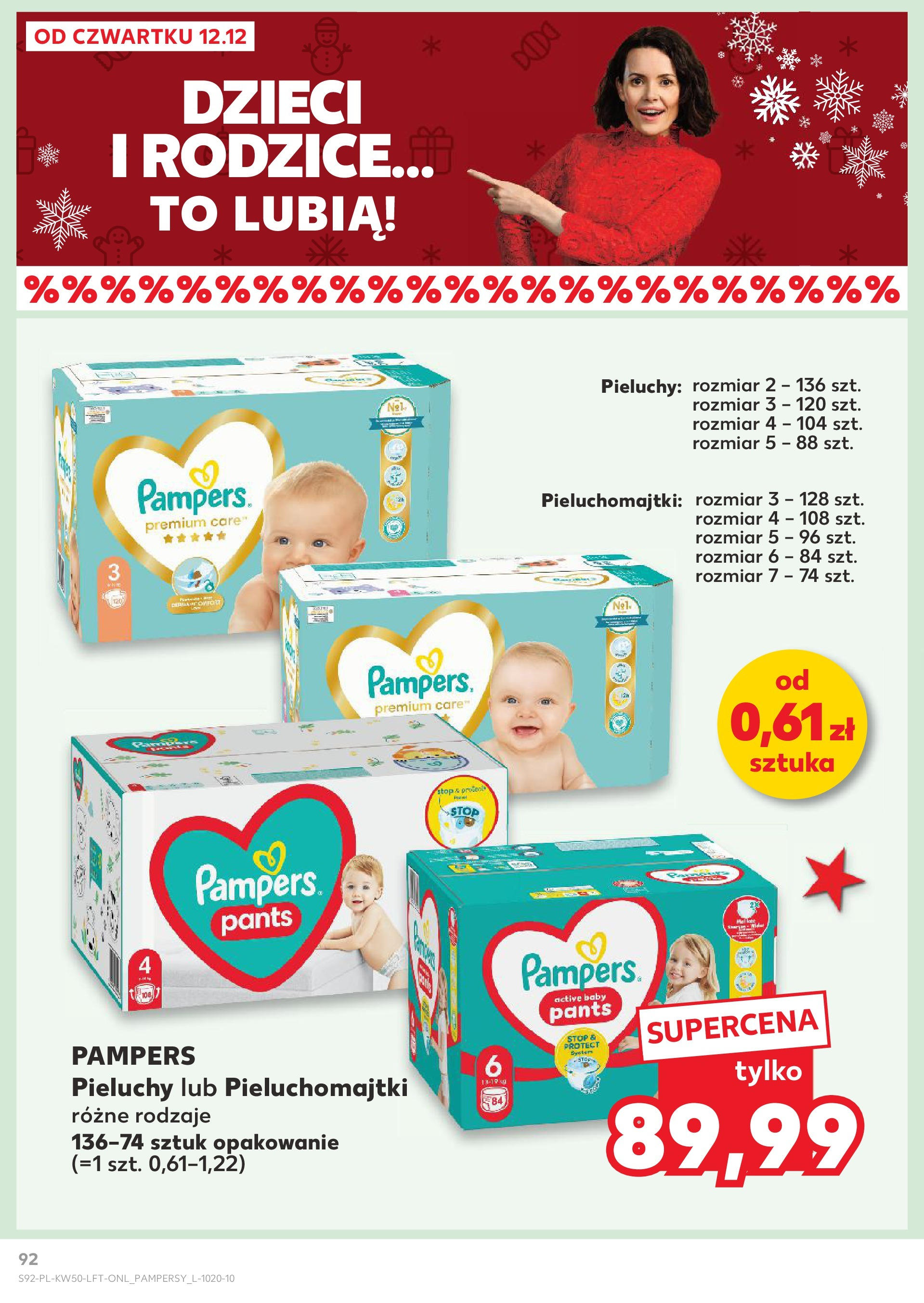 Kaufland - Kaufland gazetka do 18.12.2024 od 11.12.2024 - od jutra PDF | Strona: 92 | Produkty: Pampers, Pieluchomajtki, Pampersy