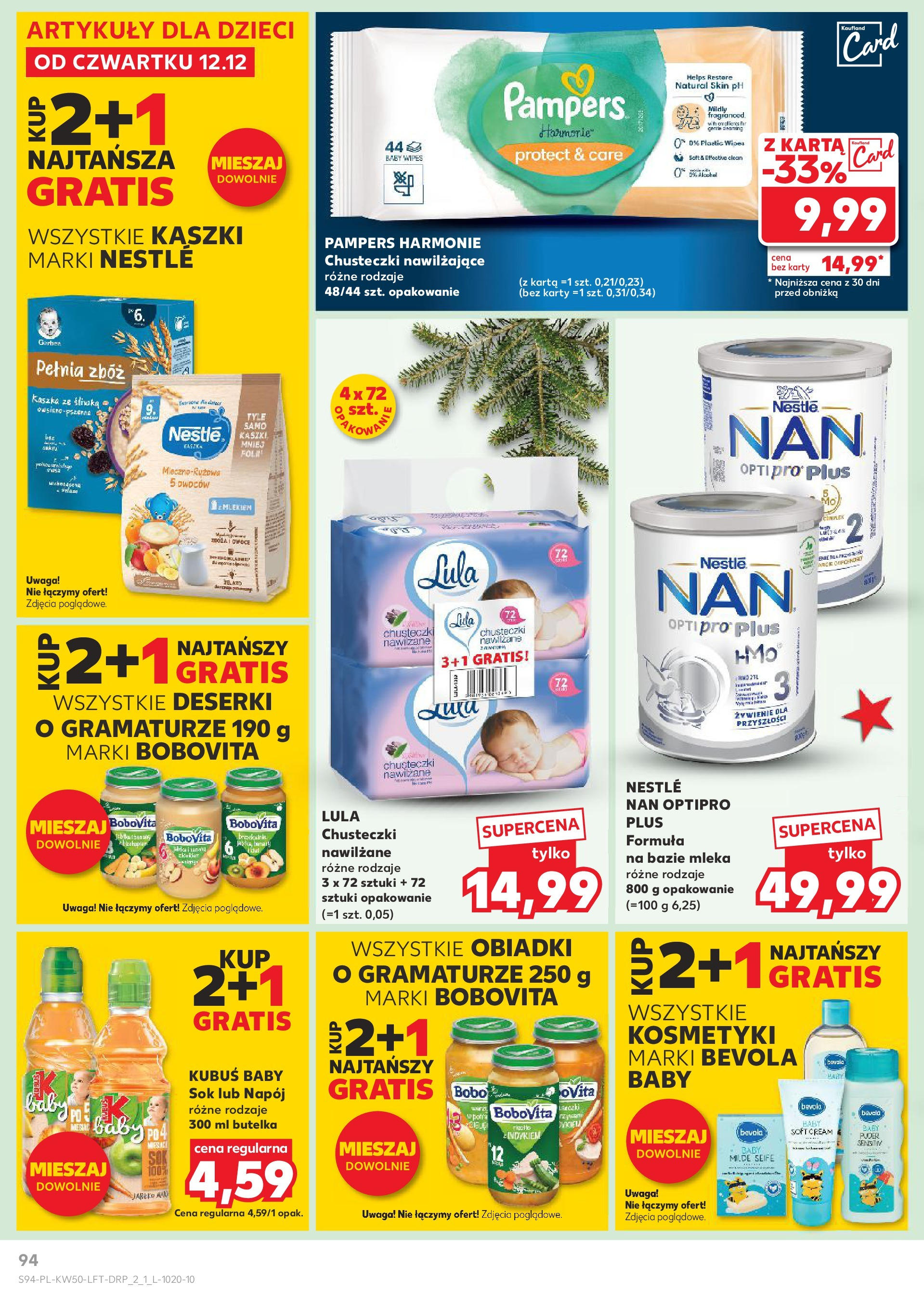 Kaufland - Kaufland gazetka do 18.12.2024 od 11.12.2024 - od jutra PDF | Strona: 94 | Produkty: Karta, Kosmetyki, Pampers, Puder