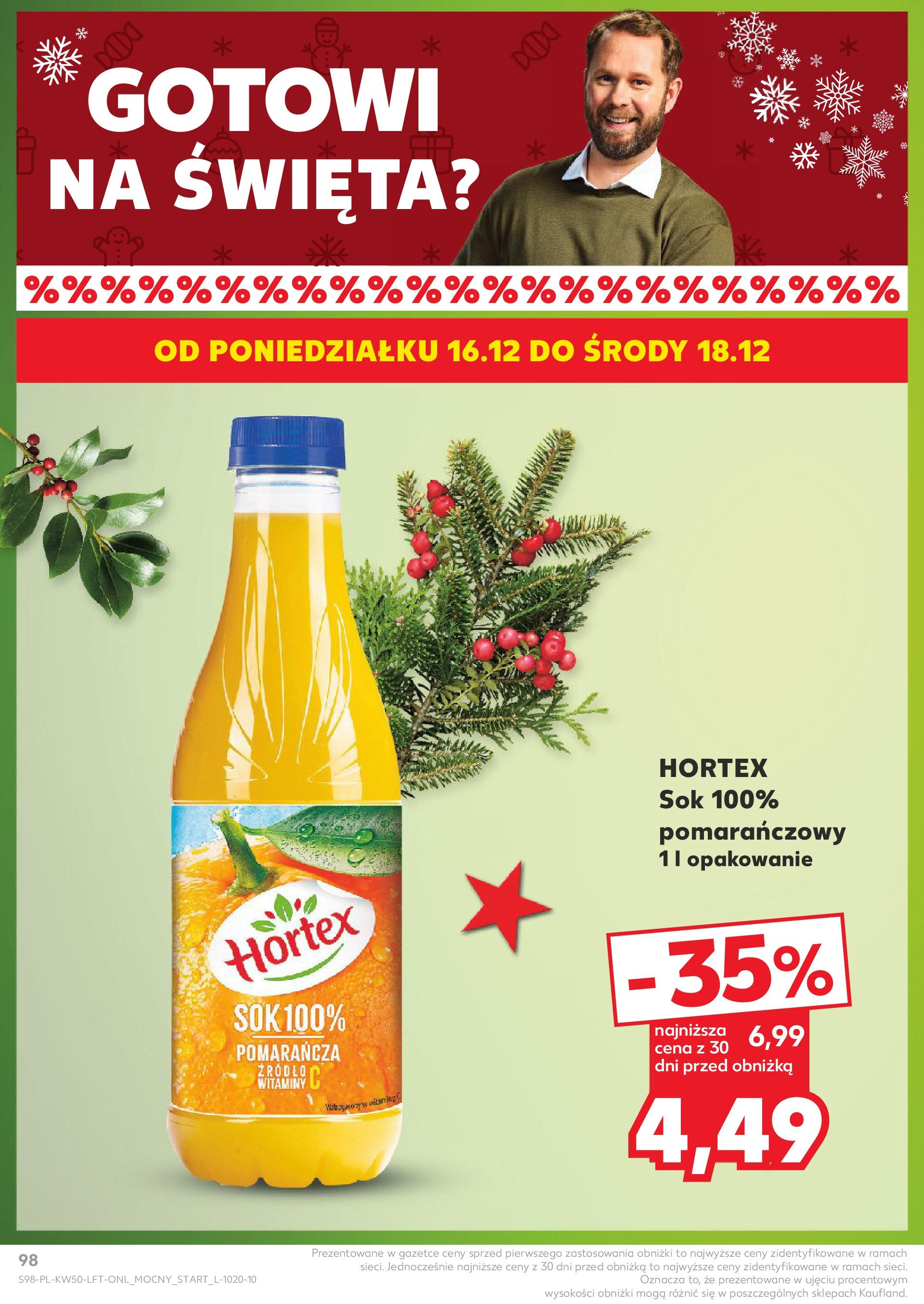 Kaufland - Kaufland gazetka do 18.12.2024 od 11.12.2024 - od jutra PDF | Strona: 98 | Produkty: Sok