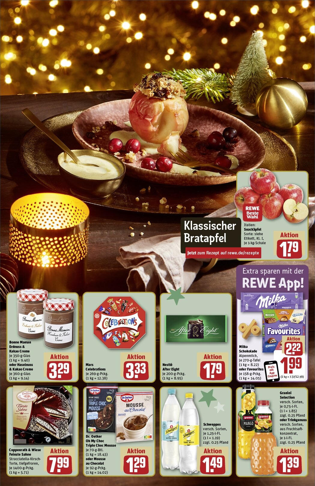 Rewe - Rewe: Wochenangebote (ab 15.12.2024) zum Blättern » Angebote | Seite: 7 | Produkte: Schokolade, Milka, Celebrations, Fruchtsaft