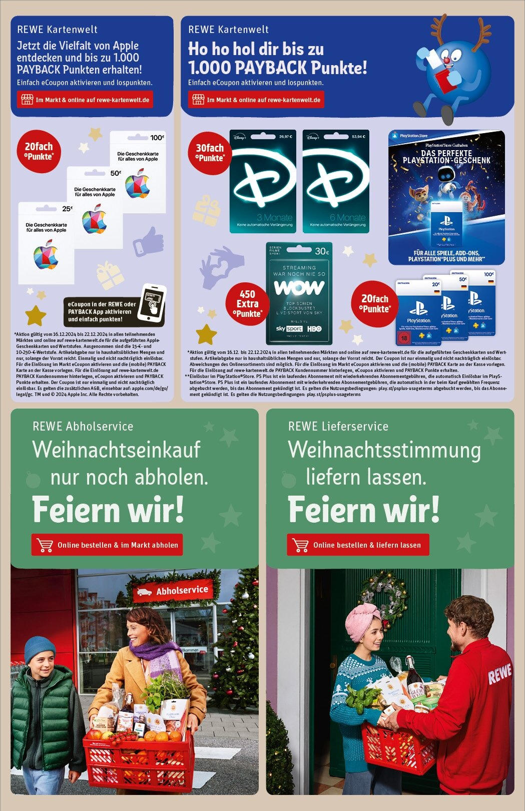 Rewe - Rewe: Wochenangebote (ab 15.12.2024) zum Blättern » Angebote | Seite: 19 | Produkte: Top, Playstation, Apple