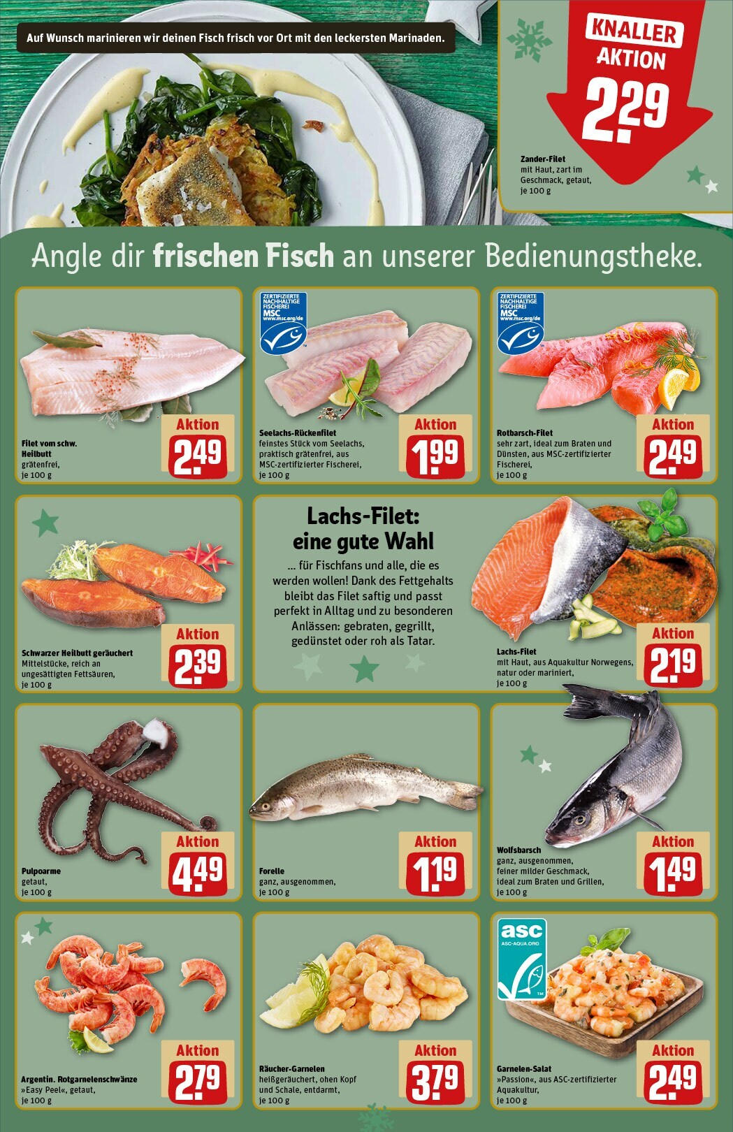 Rewe - Rewe: Wochenangebote (ab 15.12.2024) zum Blättern » Angebote | Seite: 27 | Produkte: Fisch