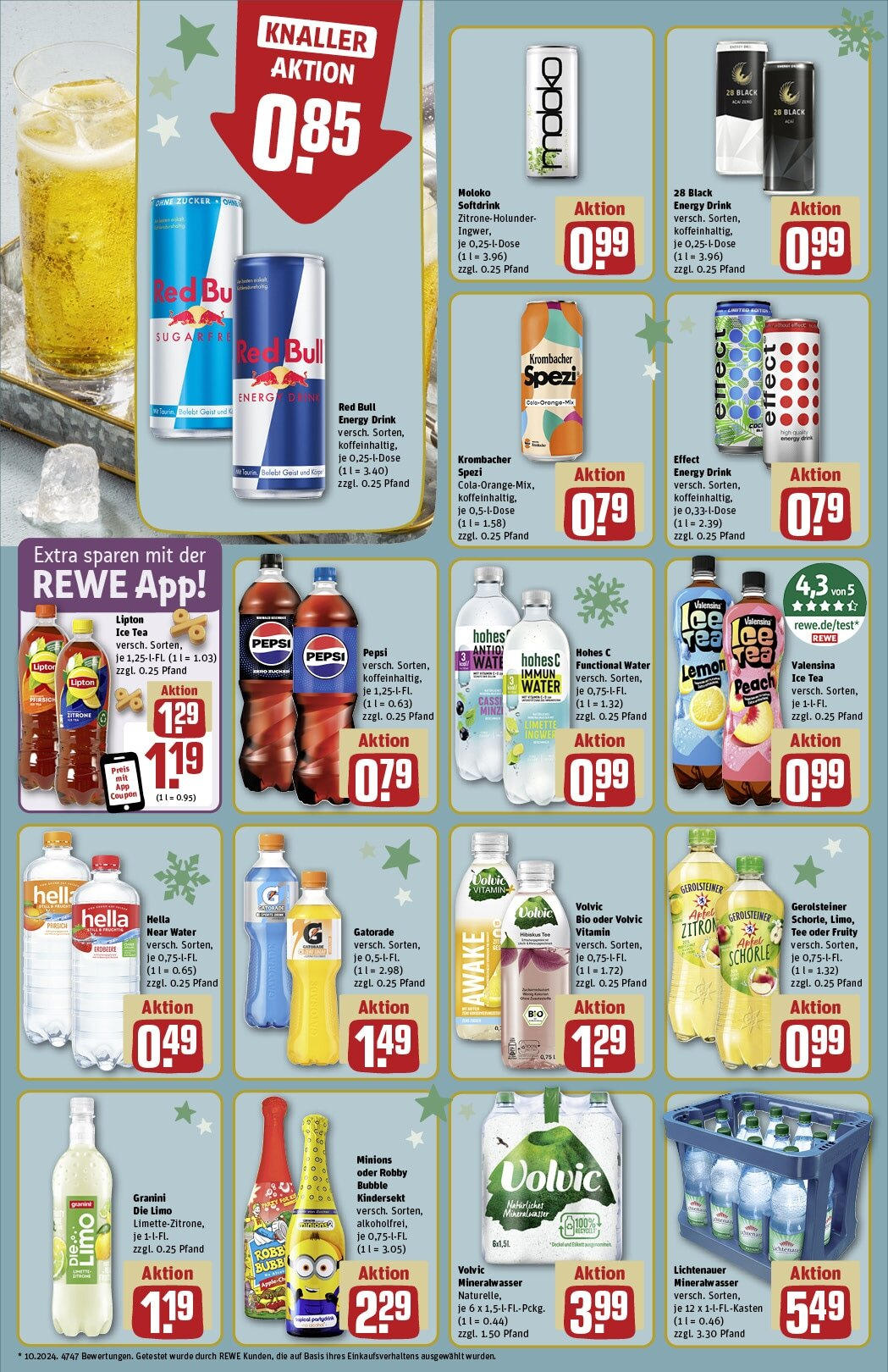 Rewe - Rewe: Wochenangebote (ab 15.12.2024) zum Blättern » Angebote | Seite: 16 | Produkte: Red bull, Granini, Tee, Gerolsteiner