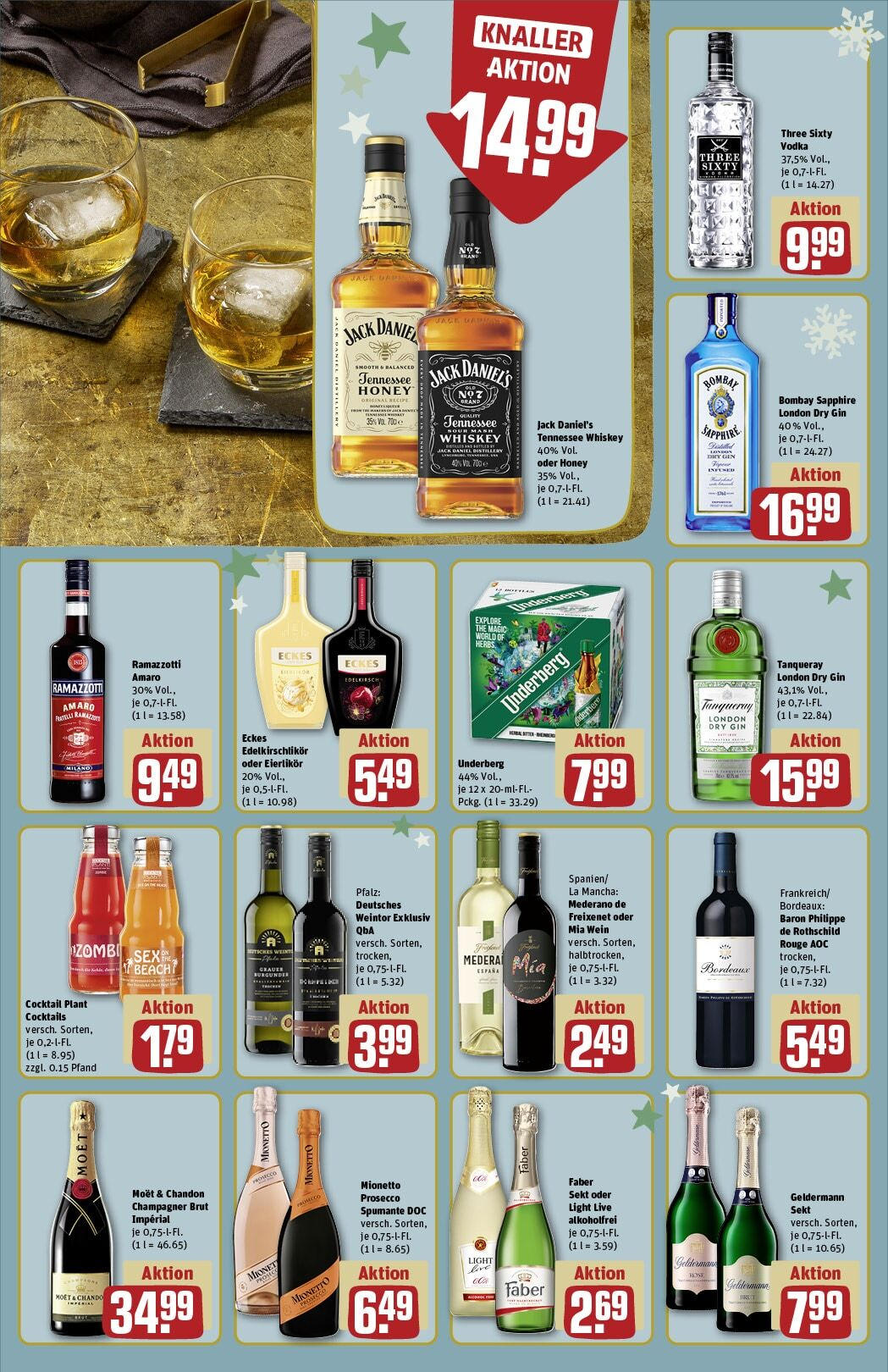 Rewe - Rewe: Wochenangebote (ab 15.12.2024) zum Blättern » Angebote | Seite: 18 | Produkte: Rouge, Whiskey, Ramazzotti, Underberg