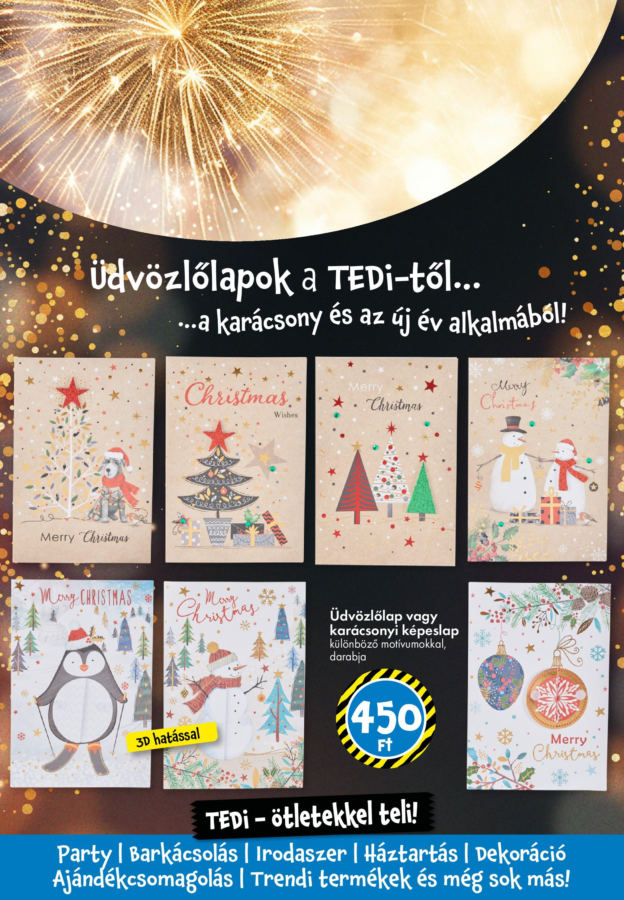 TEDi akciós újság 12.12. > Karácsonyi katalógus 2024 🎄 | Oldal: 7 | Termékek: Dekoráció