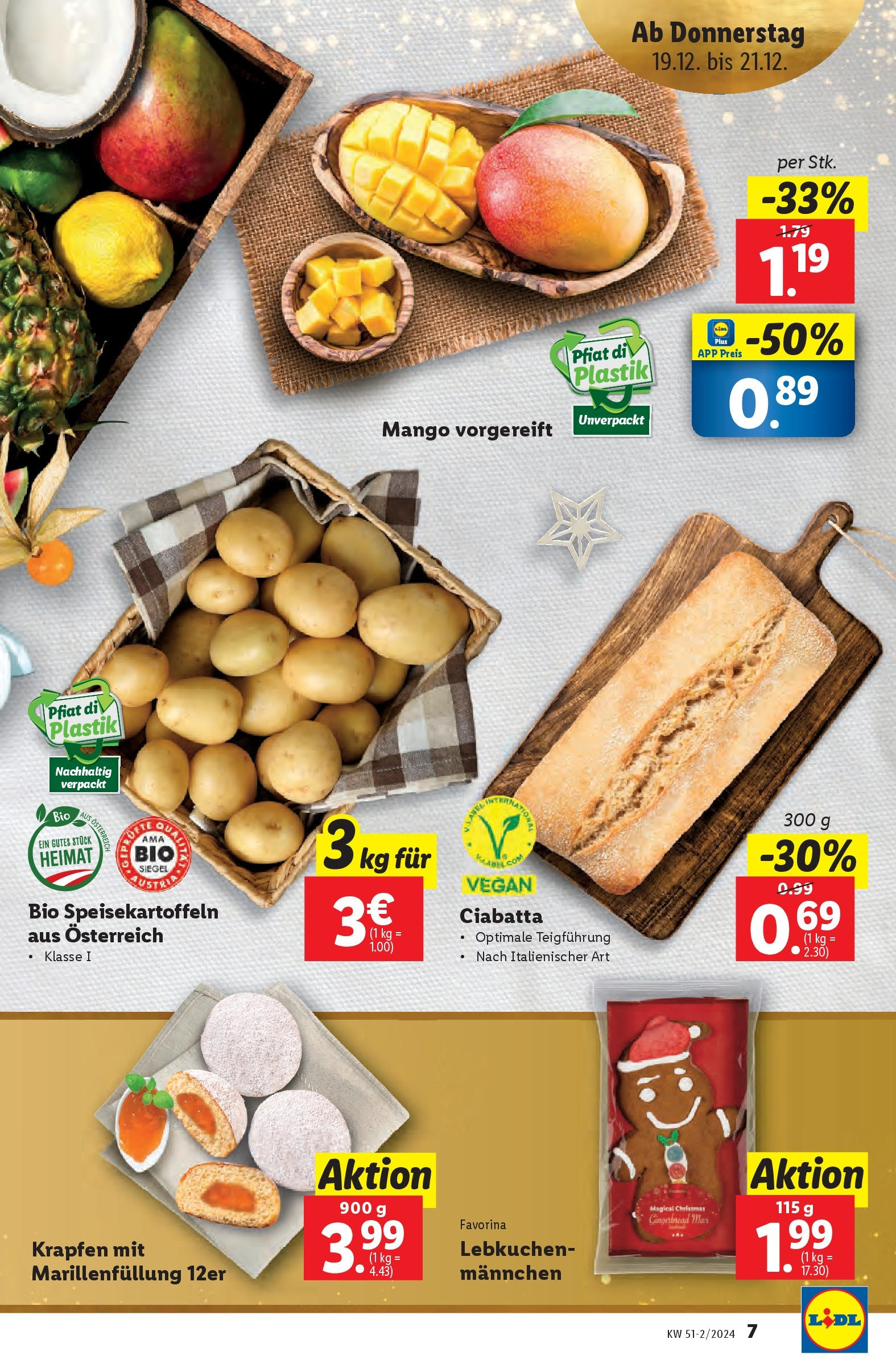 Lidl Flugblatt - Wien, Kittsee, Pölten ab 19.12.2024 - Angebote ab donnerstag | Seite: 7 | Produkte: Mango