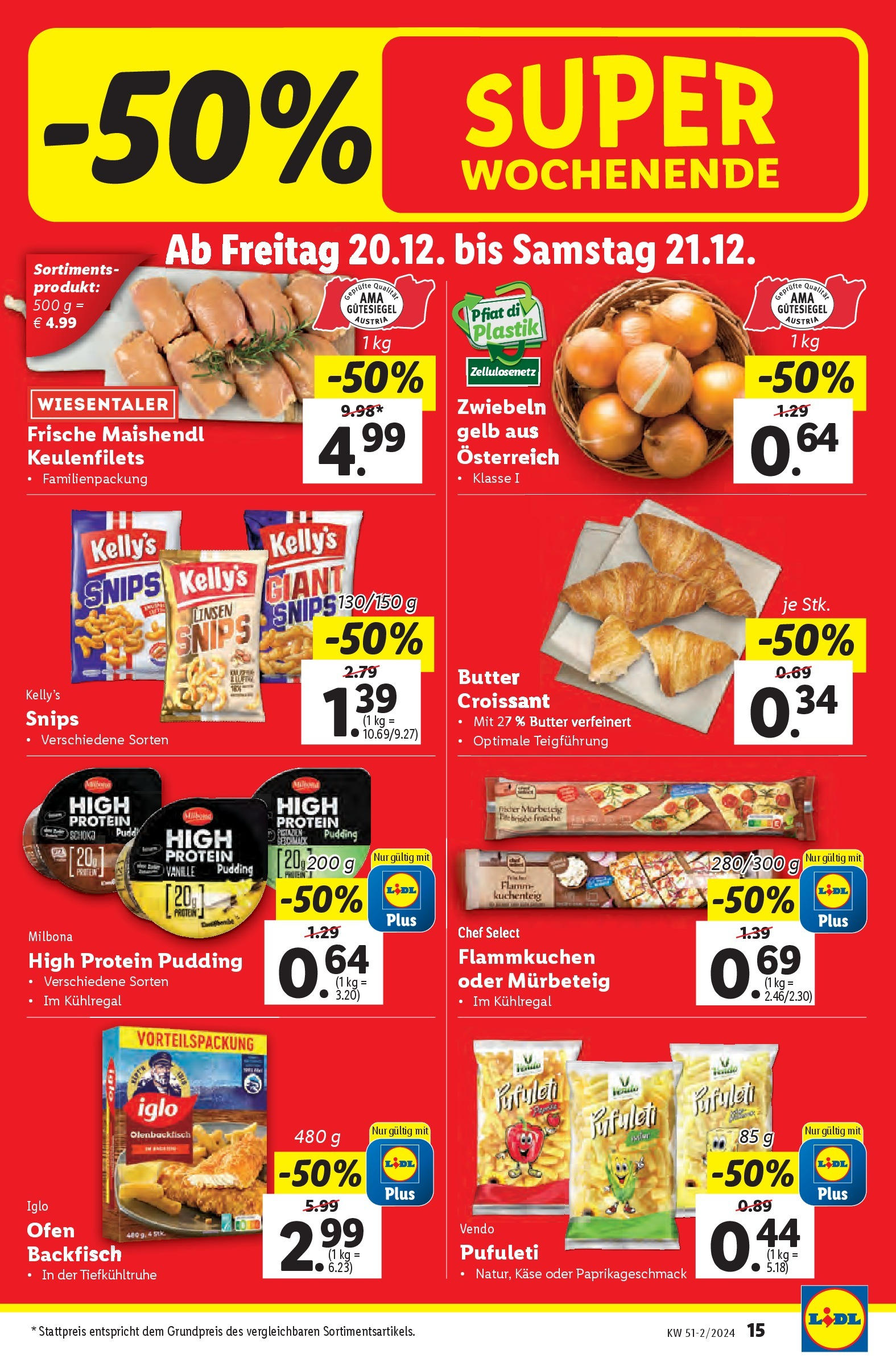 Lidl Flugblatt - Wien, Kittsee, Pölten ab 19.12.2024 - Angebote ab donnerstag | Seite: 15 | Produkte: Zwiebeln, Ofen, Butter, Käse