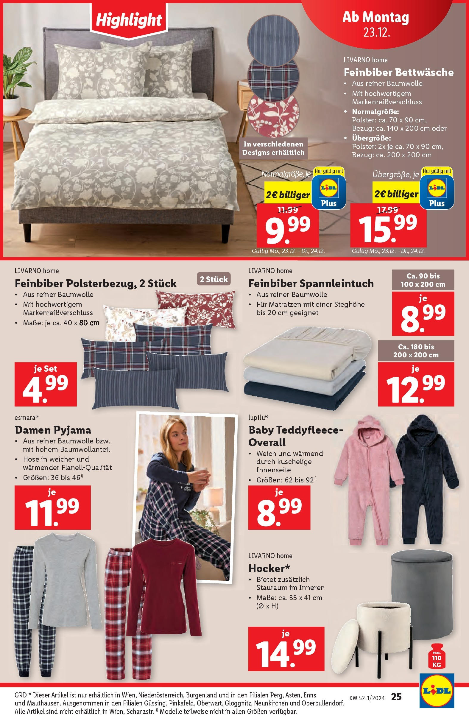 Lidl Flugblatt - Wien, Kittsee, Pölten ab 19.12.2024 - Angebote ab donnerstag | Seite: 27 | Produkte: Hose, Overall, Pyjama