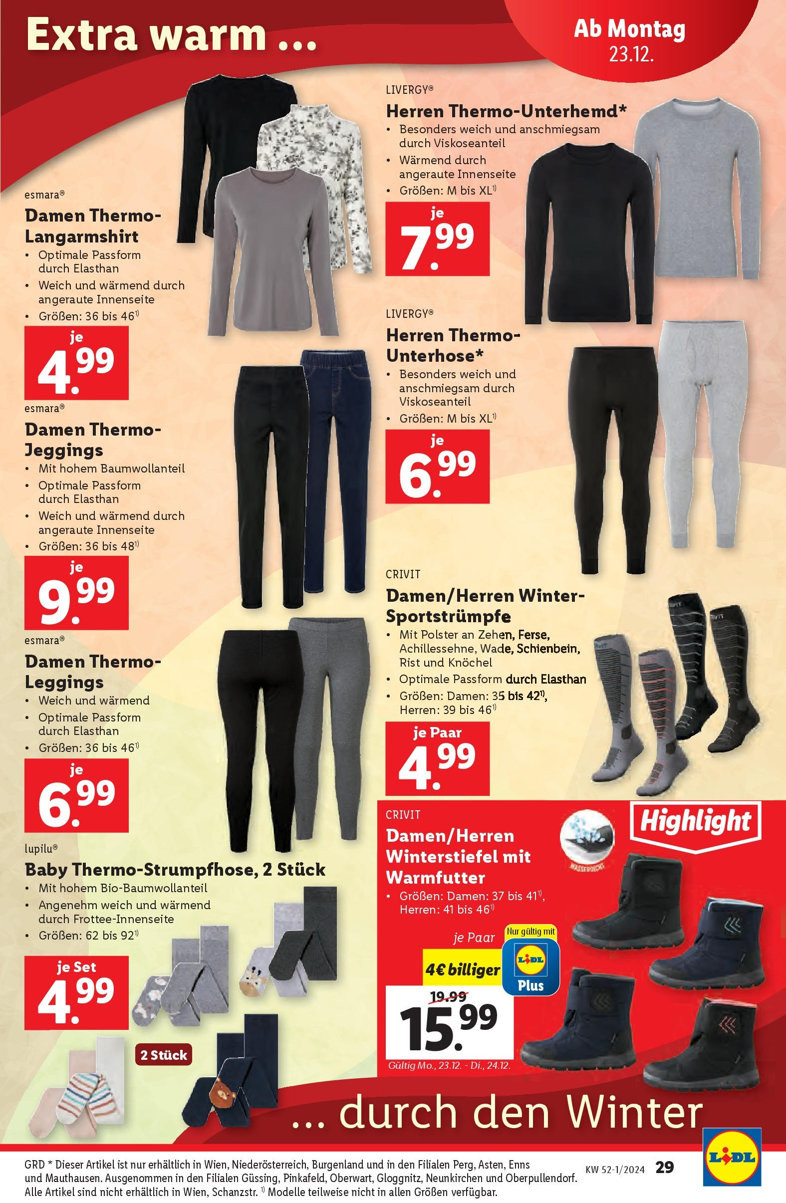 Lidl Flugblatt - Wien, Kittsee, Pölten ab 19.12.2024 - Angebote ab donnerstag | Seite: 31 | Produkte: Leggings