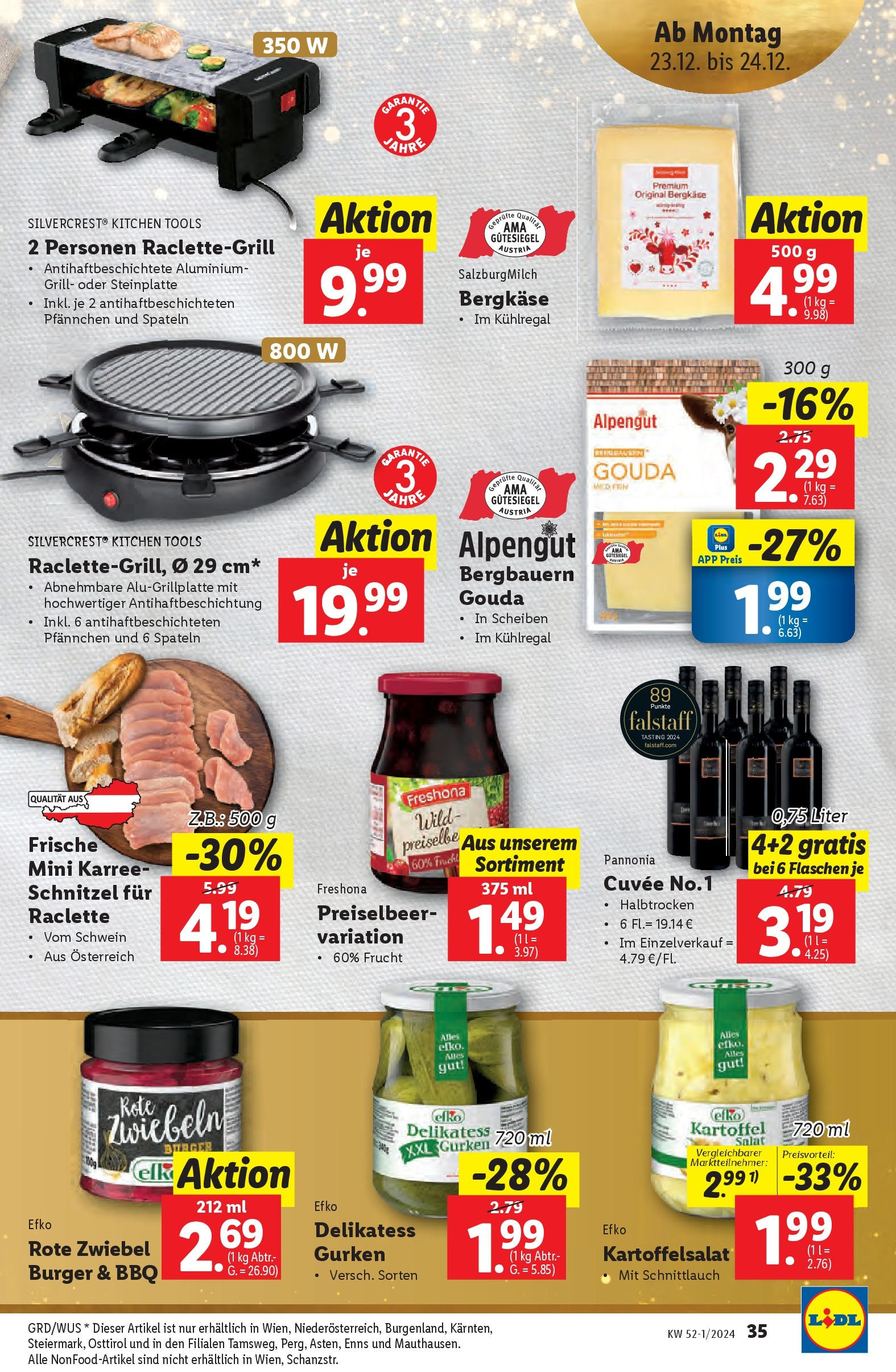 Lidl Flugblatt - Wien, Kittsee, Pölten ab 19.12.2024 - Angebote ab donnerstag | Seite: 37 | Produkte: Gurken, Salat, Zwiebeln, Grill