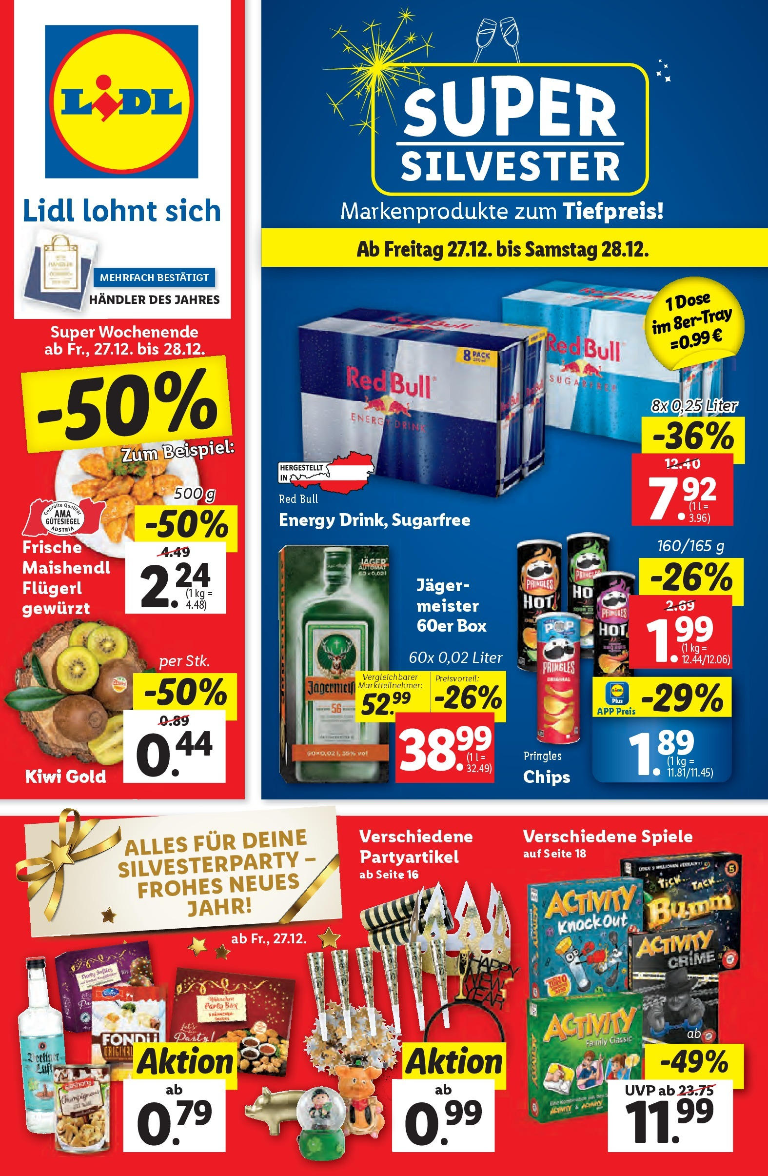 Lidl Flugblatt - Wien, Kittsee, Pölten ab 19.12.2024 - Angebote ab donnerstag | Seite: 44 | Produkte: Chips, Kiwi, Box