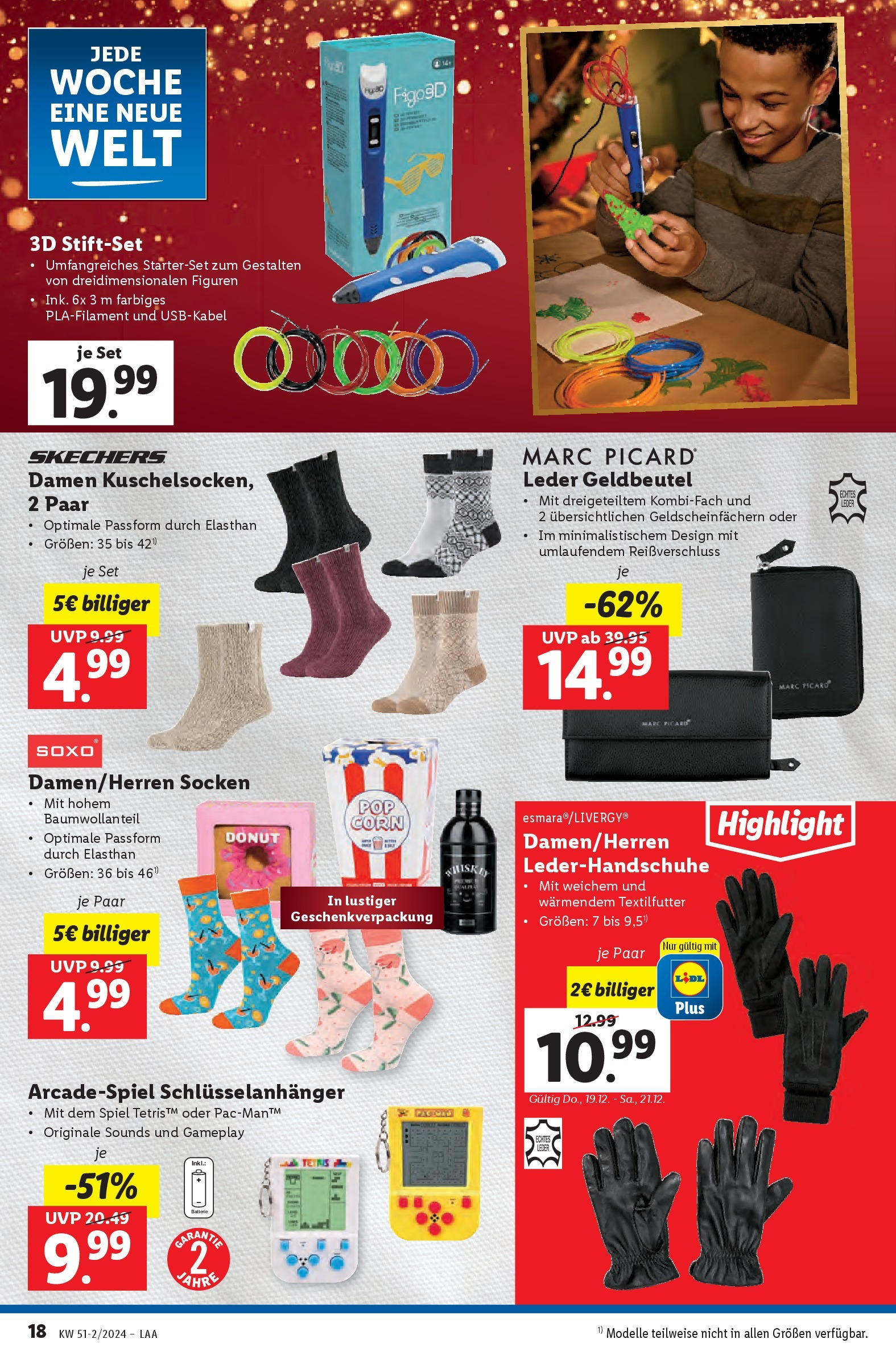 Lidl Flugblatt - Salzburg, Jenbach, Dornbirn ab 19.12.2024 - Angebote ab donnerstag | Seite: 18 | Produkte: Whiskey, Socken, Spiel