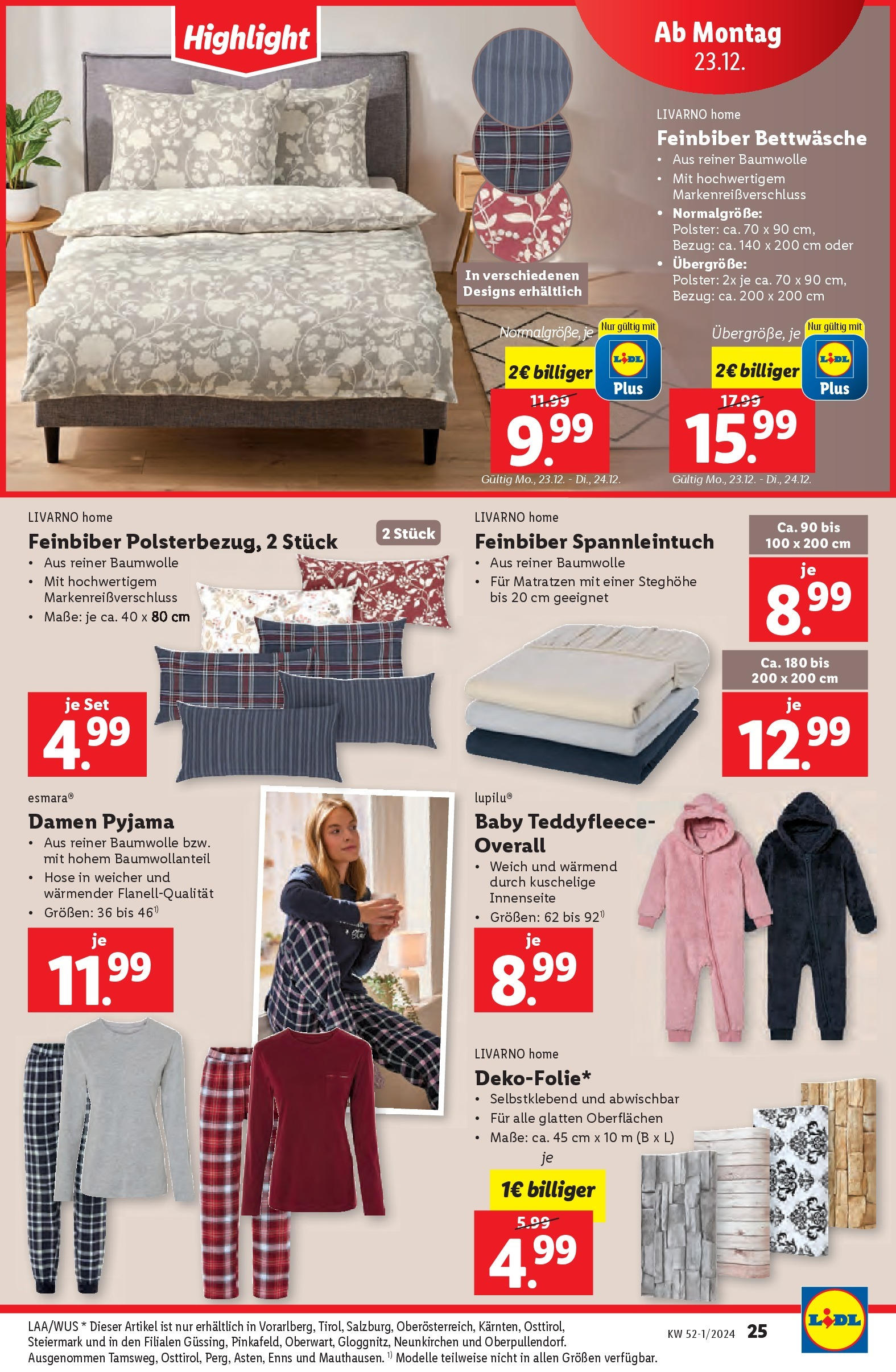 Lidl Flugblatt - Salzburg, Jenbach, Dornbirn ab 19.12.2024 - Angebote ab donnerstag | Seite: 27 | Produkte: Hose, Overall, Pyjama