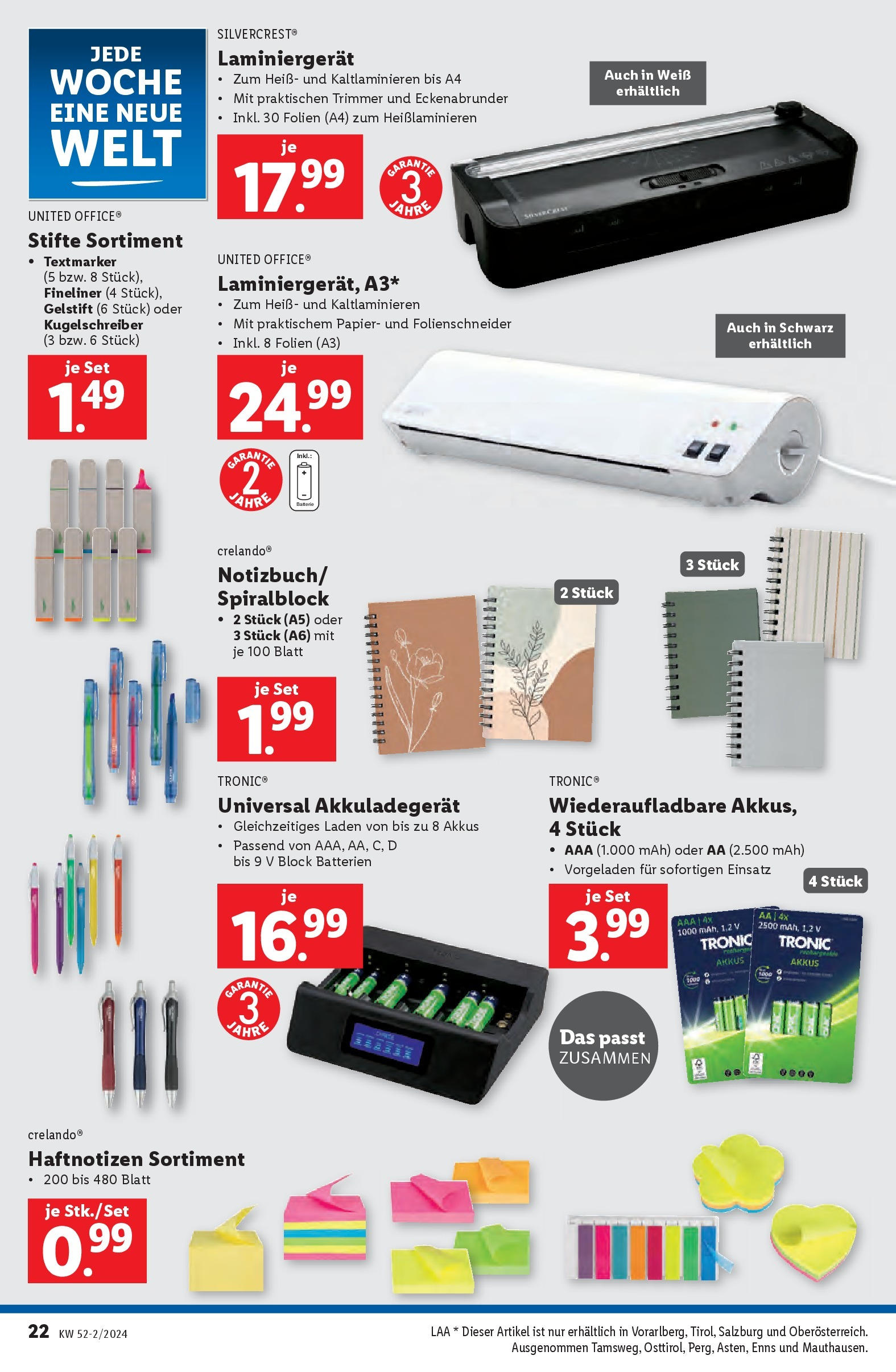 Lidl Flugblatt - Salzburg, Jenbach, Dornbirn ab 19.12.2024 - Angebote ab donnerstag | Seite: 65 | Produkte: Batterie