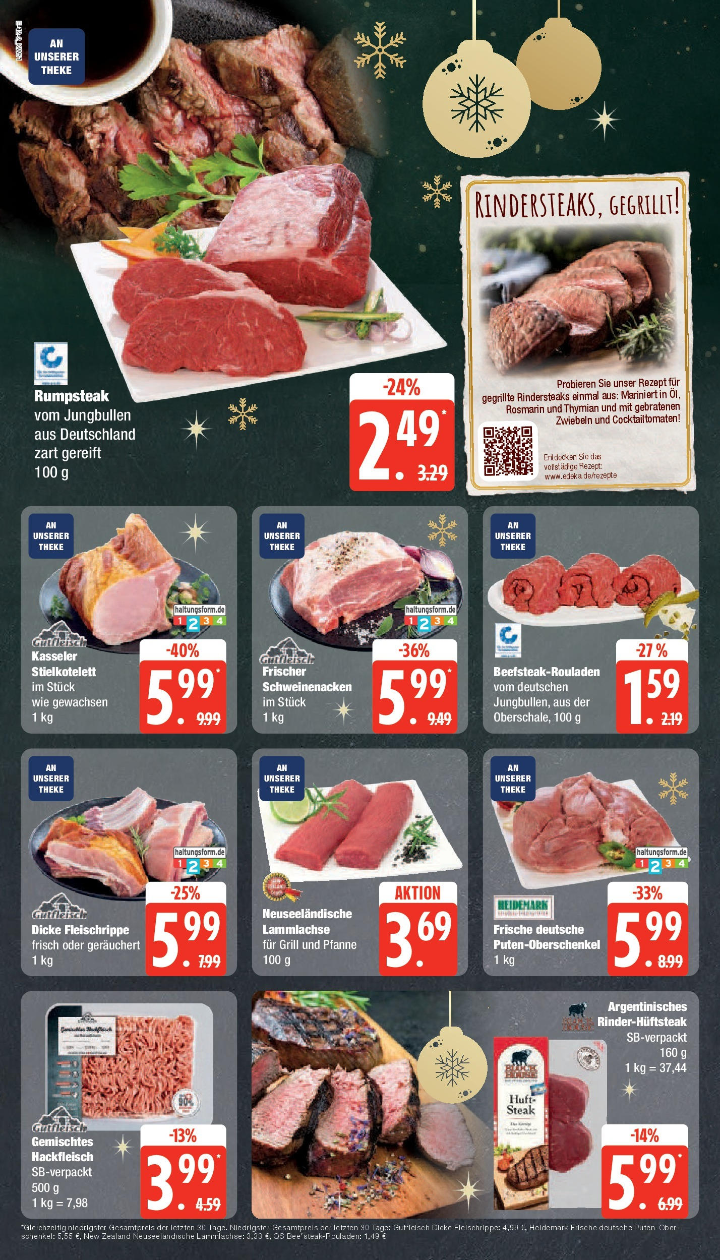 Edeka - EDEKA: Wochenangebote (ab 15.12.2024) » Angebote Online | Seite: 12 | Produkte: Theke, Zwiebeln, Steak, Hackfleisch