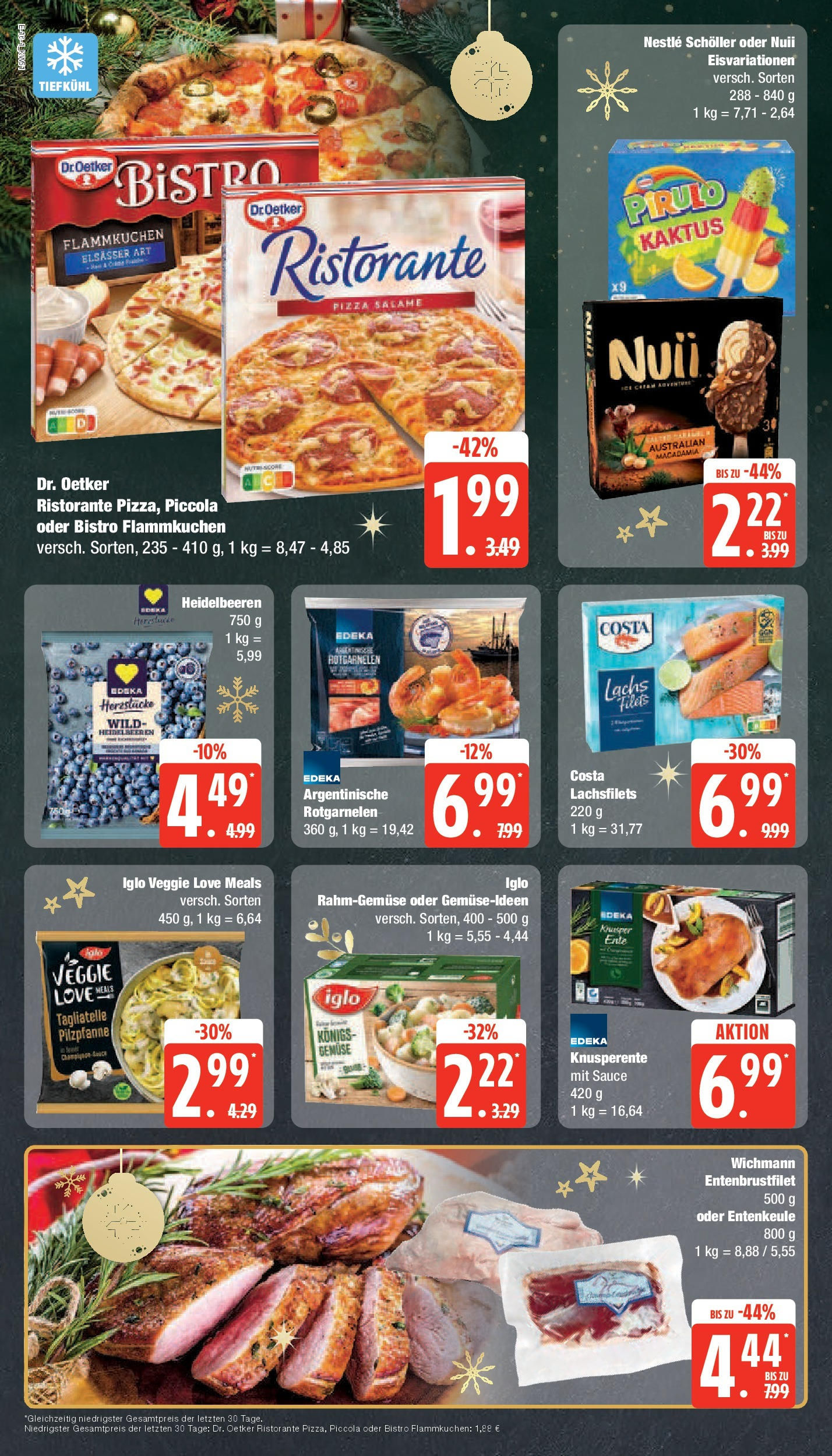 Edeka - EDEKA: Wochenangebote (ab 15.12.2024) » Angebote Online | Seite: 16 | Produkte: Ristorante, Gemüse, Pizza, Ente