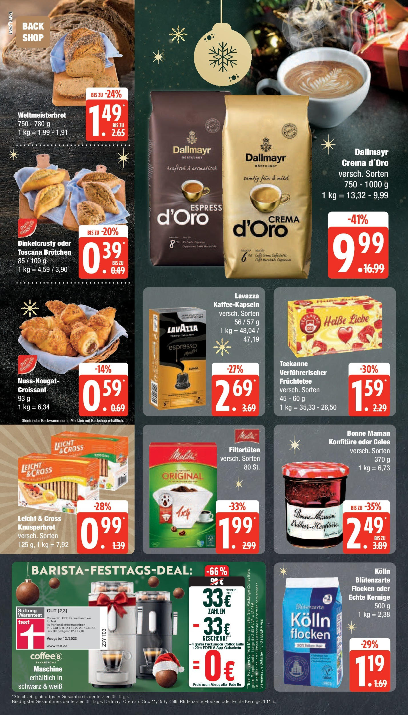 Edeka - EDEKA: Wochenangebote (ab 15.12.2024) » Angebote Online | Seite: 18 | Produkte: Ofenfrische, Croissant, Bonne maman, Flocken