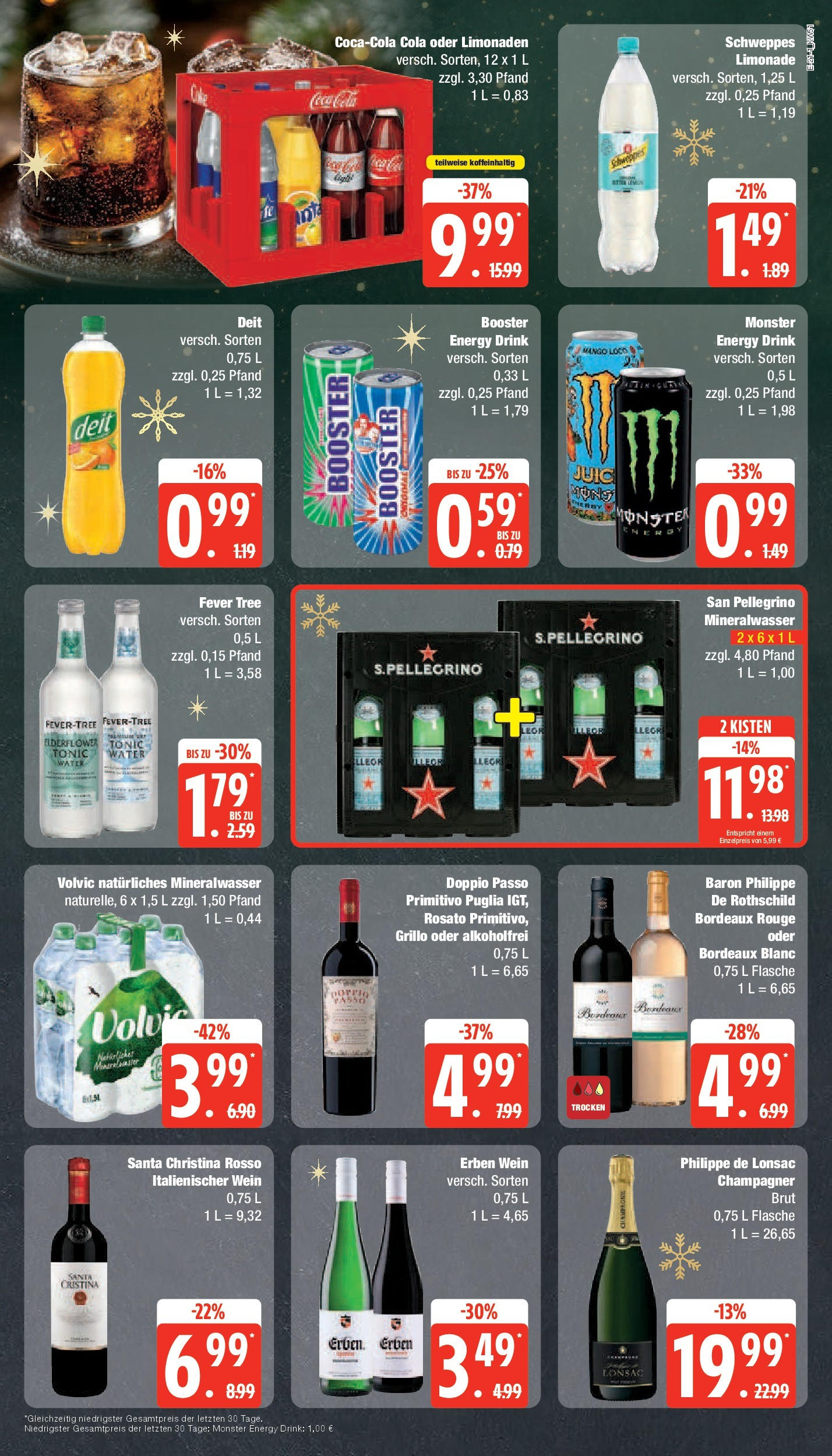 Edeka - EDEKA: Wochenangebote (ab 15.12.2024) » Angebote Online | Seite: 21 | Produkte: Limonade, Schweppes, Mango, Wein