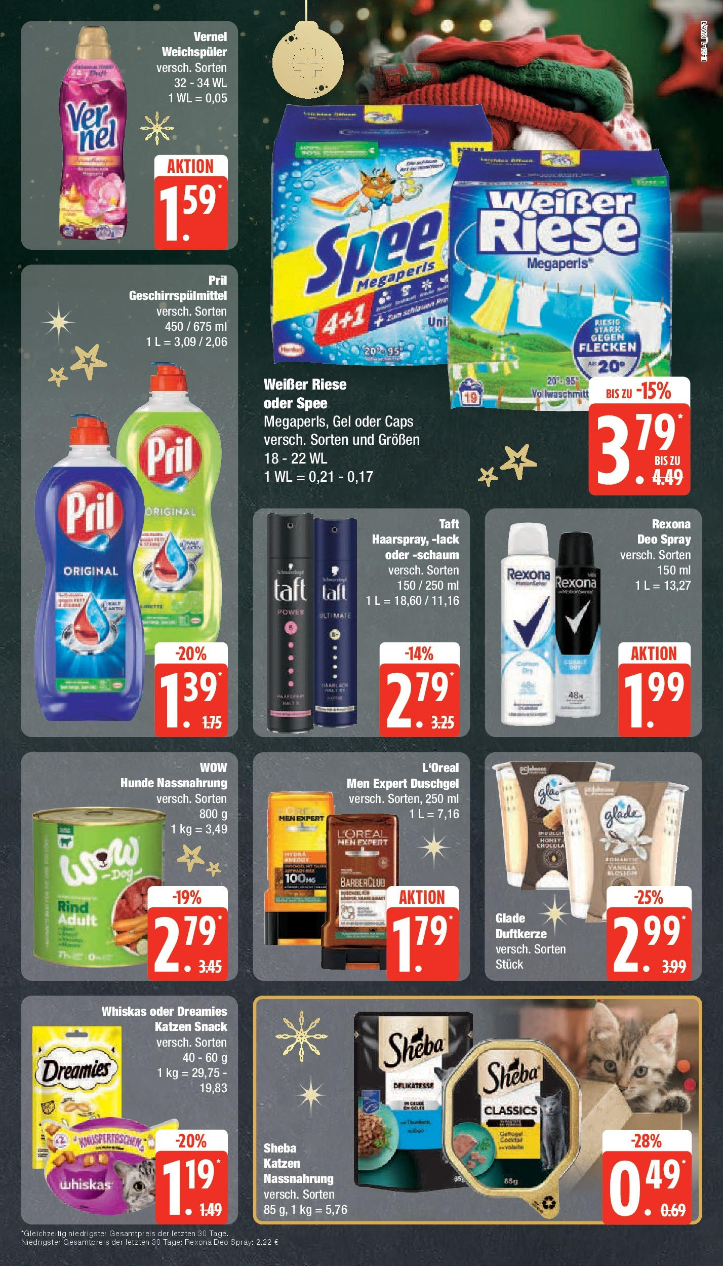 Edeka - EDEKA: Wochenangebote (ab 15.12.2024) » Angebote Online | Seite: 23 | Produkte: Sheba, Duschgel, Spee, Whiskas