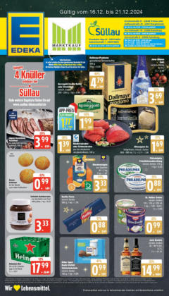 Edeka - Vorschau: EDEKA: Wochenangebote - gültig ab dem 11.12.2024 | Seite: 1 | Produkte: Butter, Sekt, Heineken, Pasta